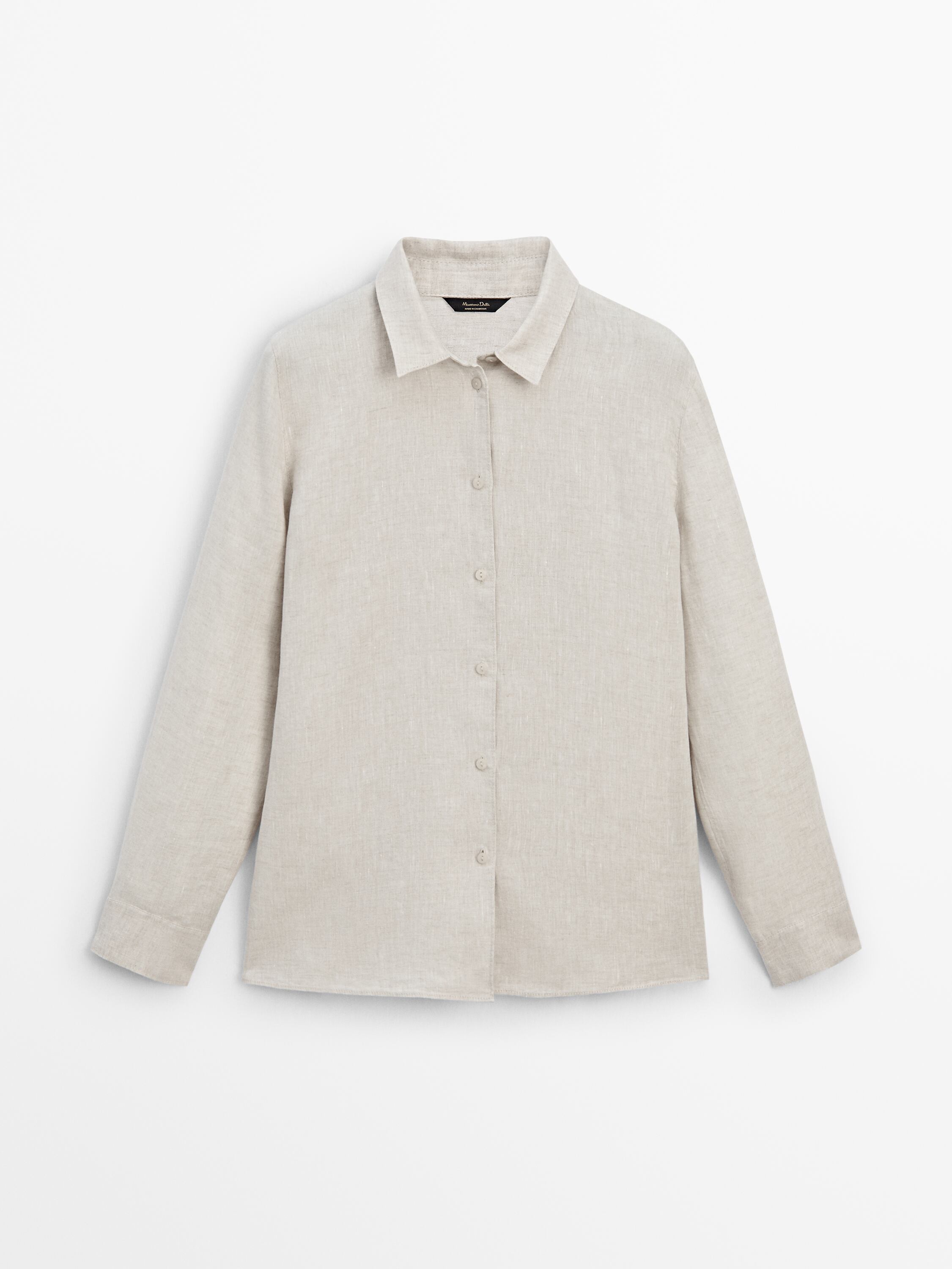 Melange 100% linen shirt