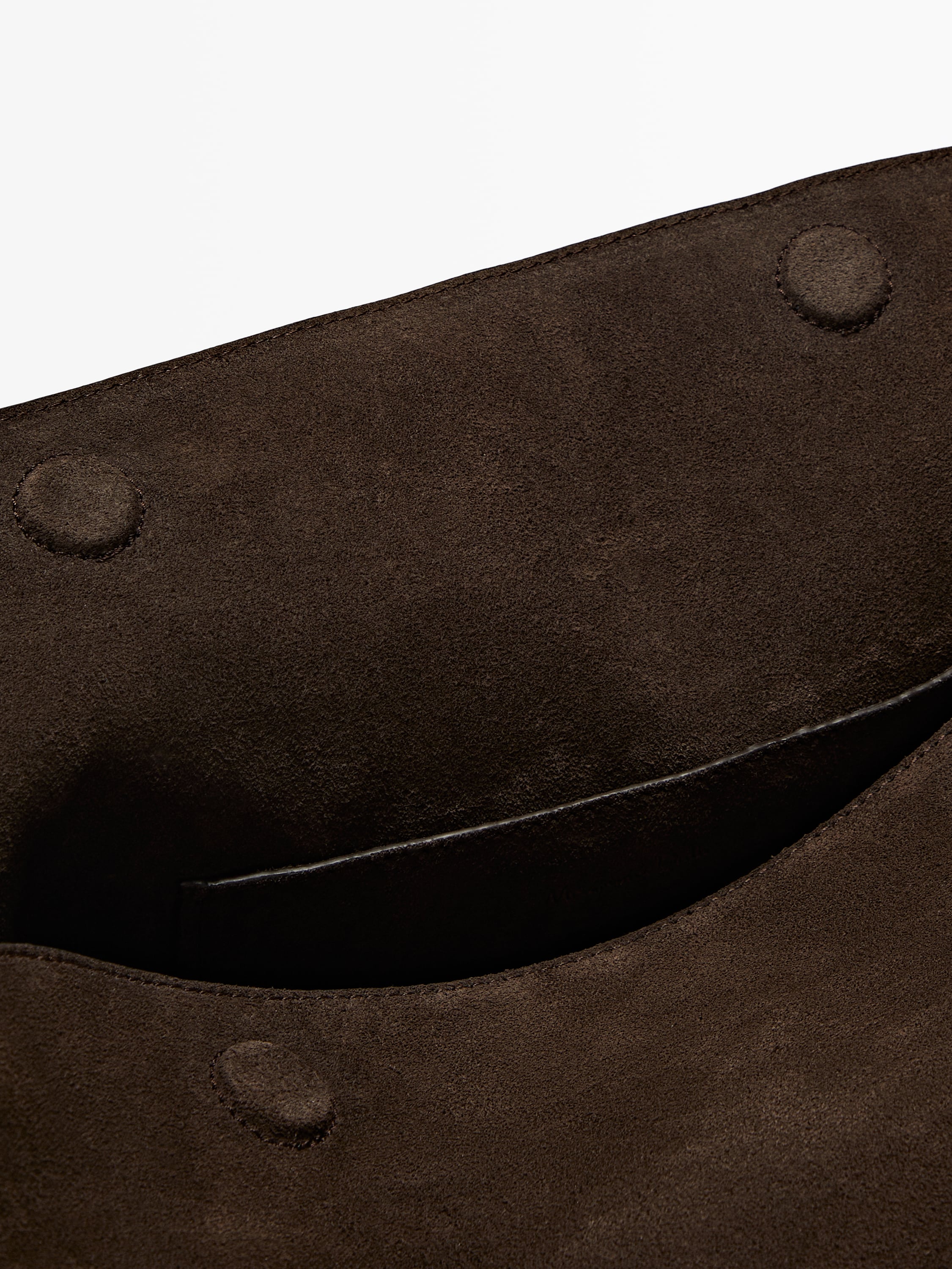 Split suede leather shoulder bag