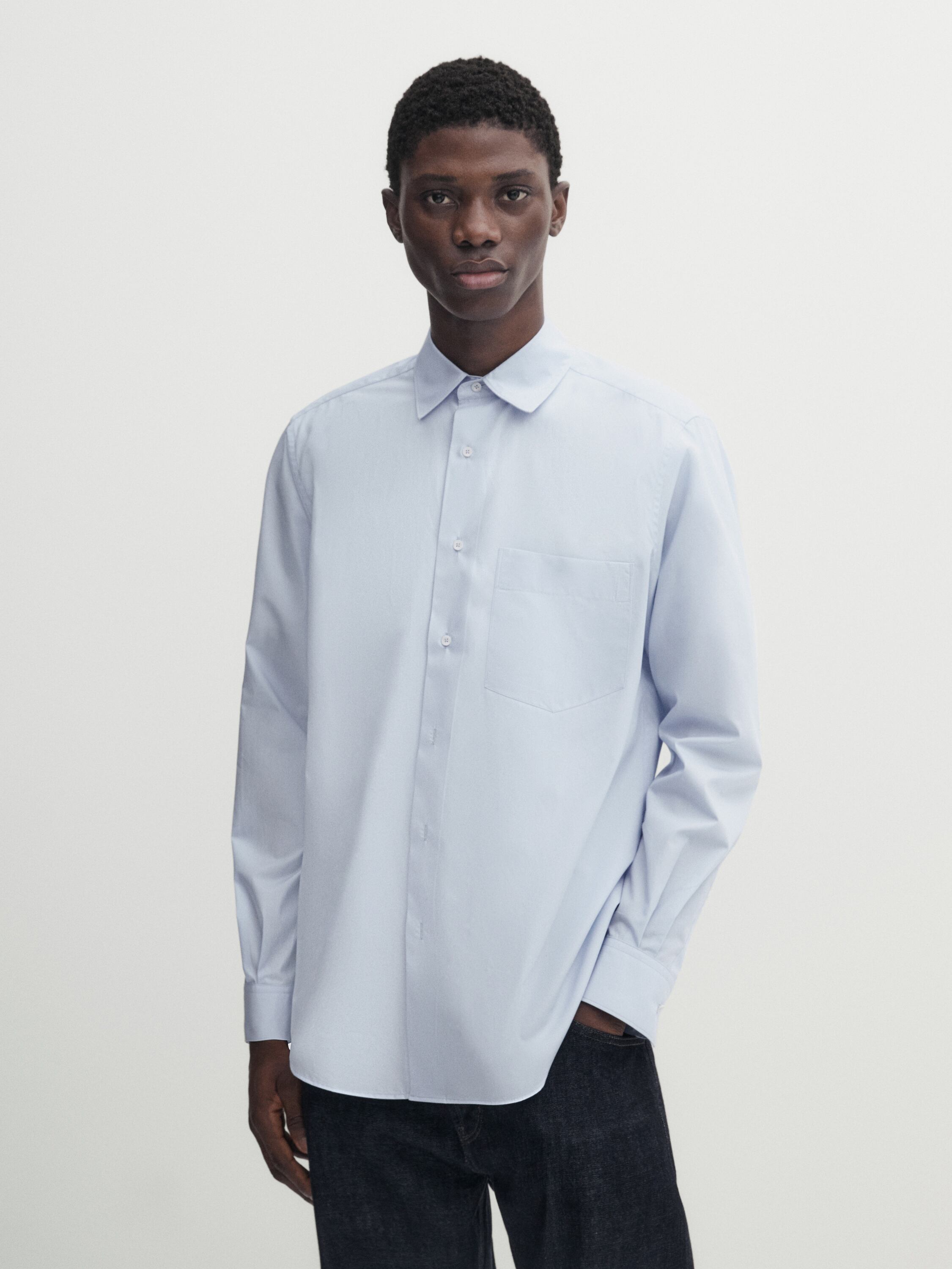 Wide-fit cotton shirt - Studio