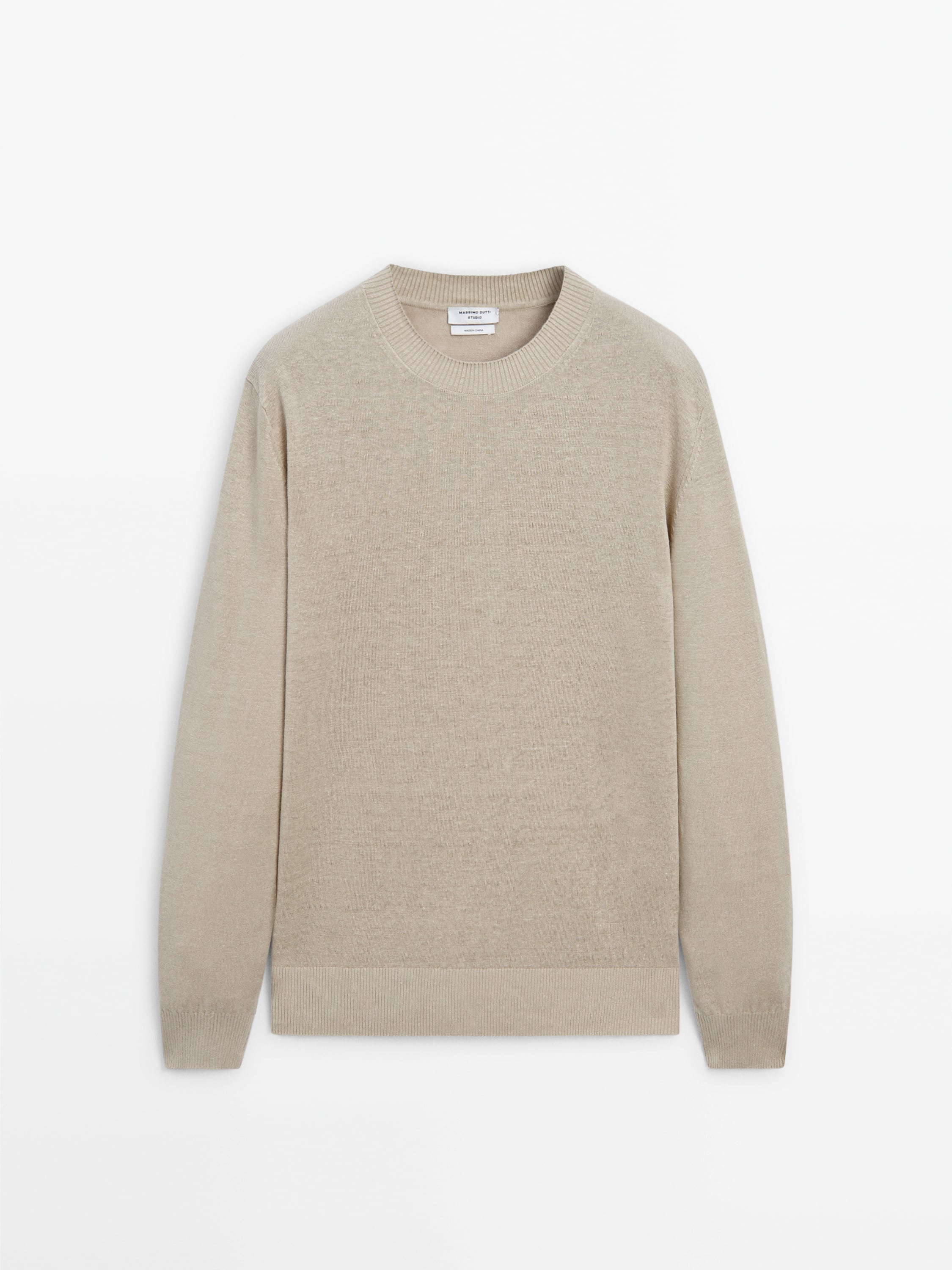 Crew neck linen sweater - Studio