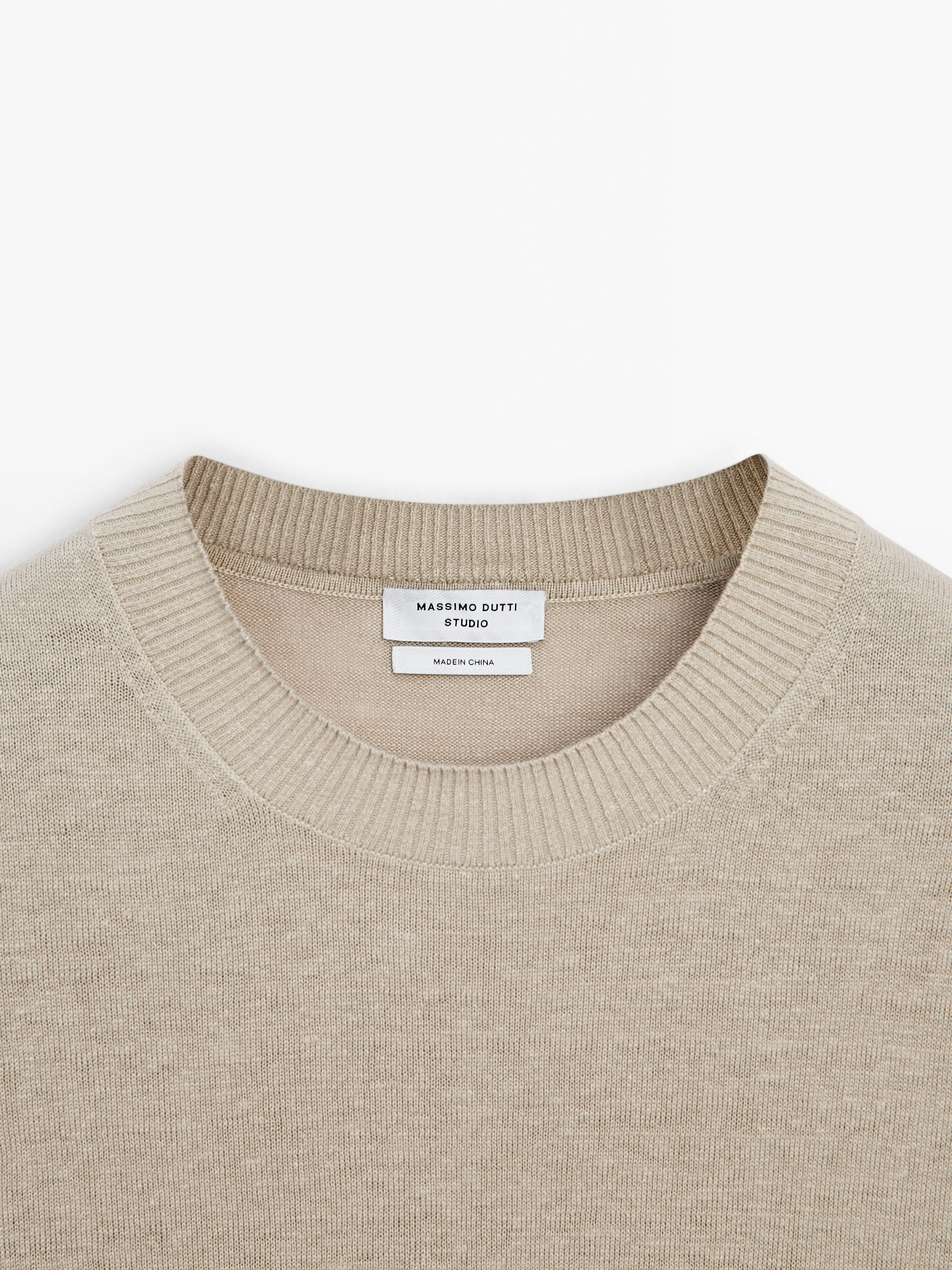 Crew neck linen sweater - Studio