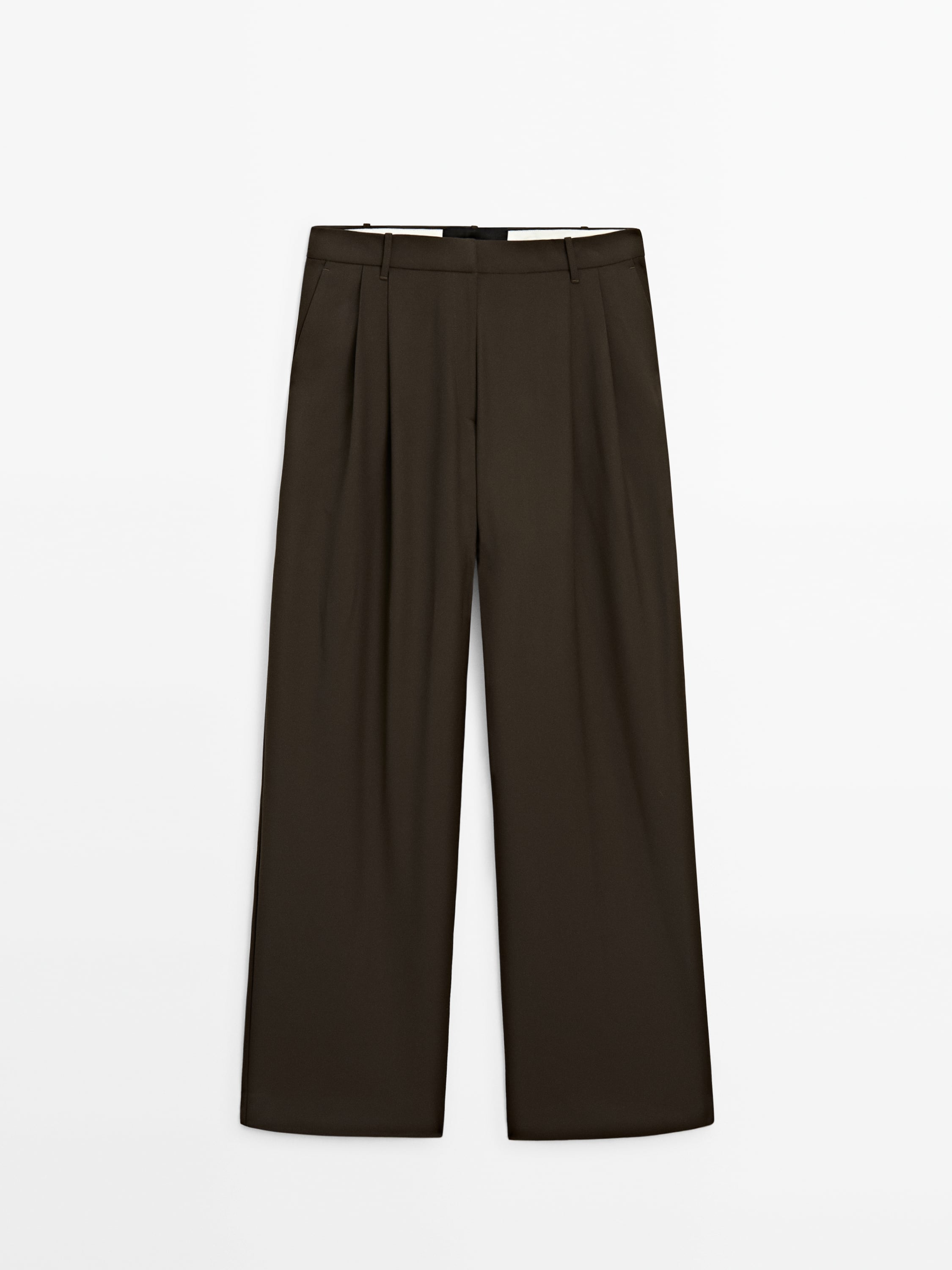 Wide-leg trousers with darts - Studio