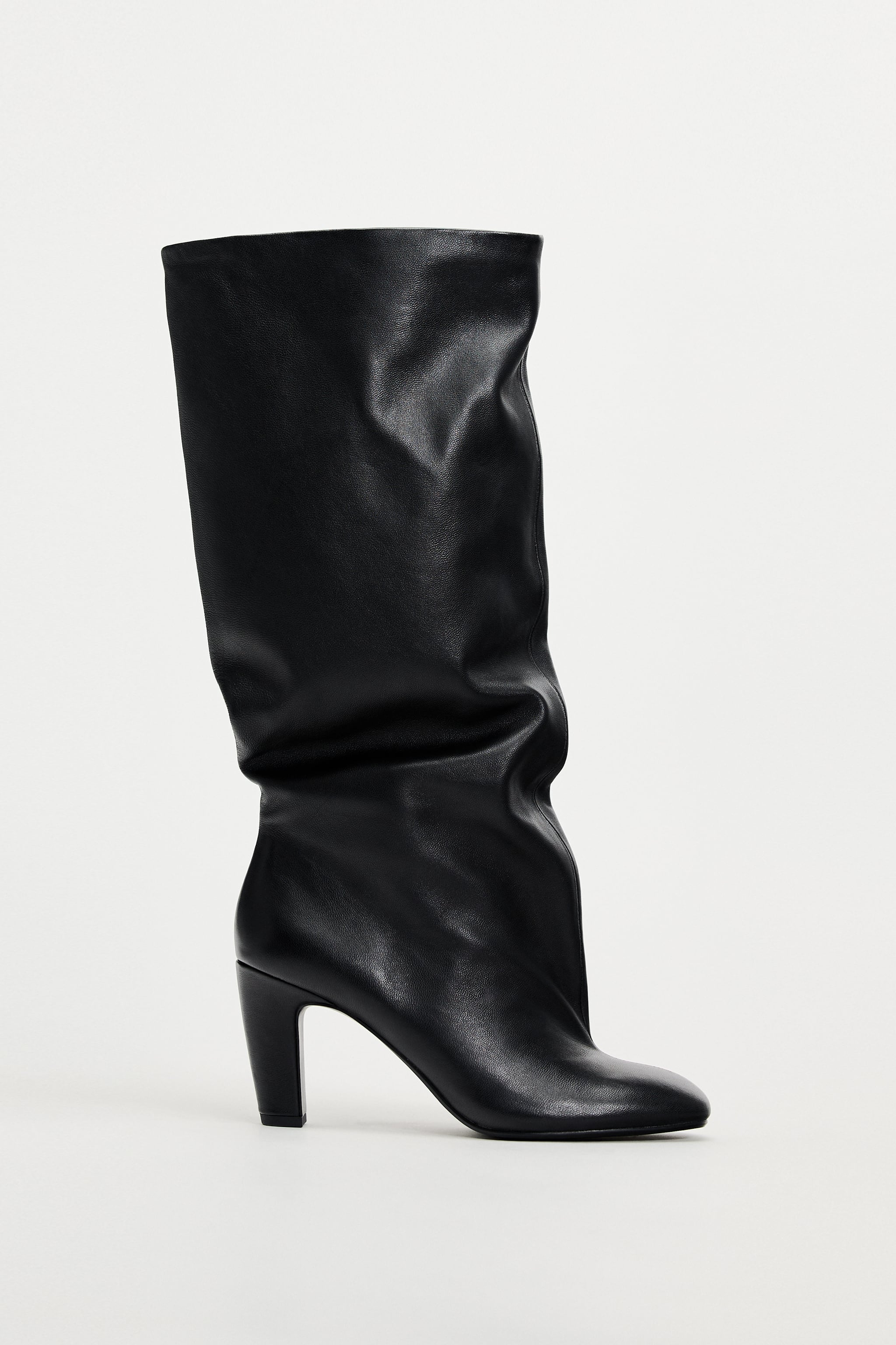 SOFT LEATHER HIGH HEELED BOOTS