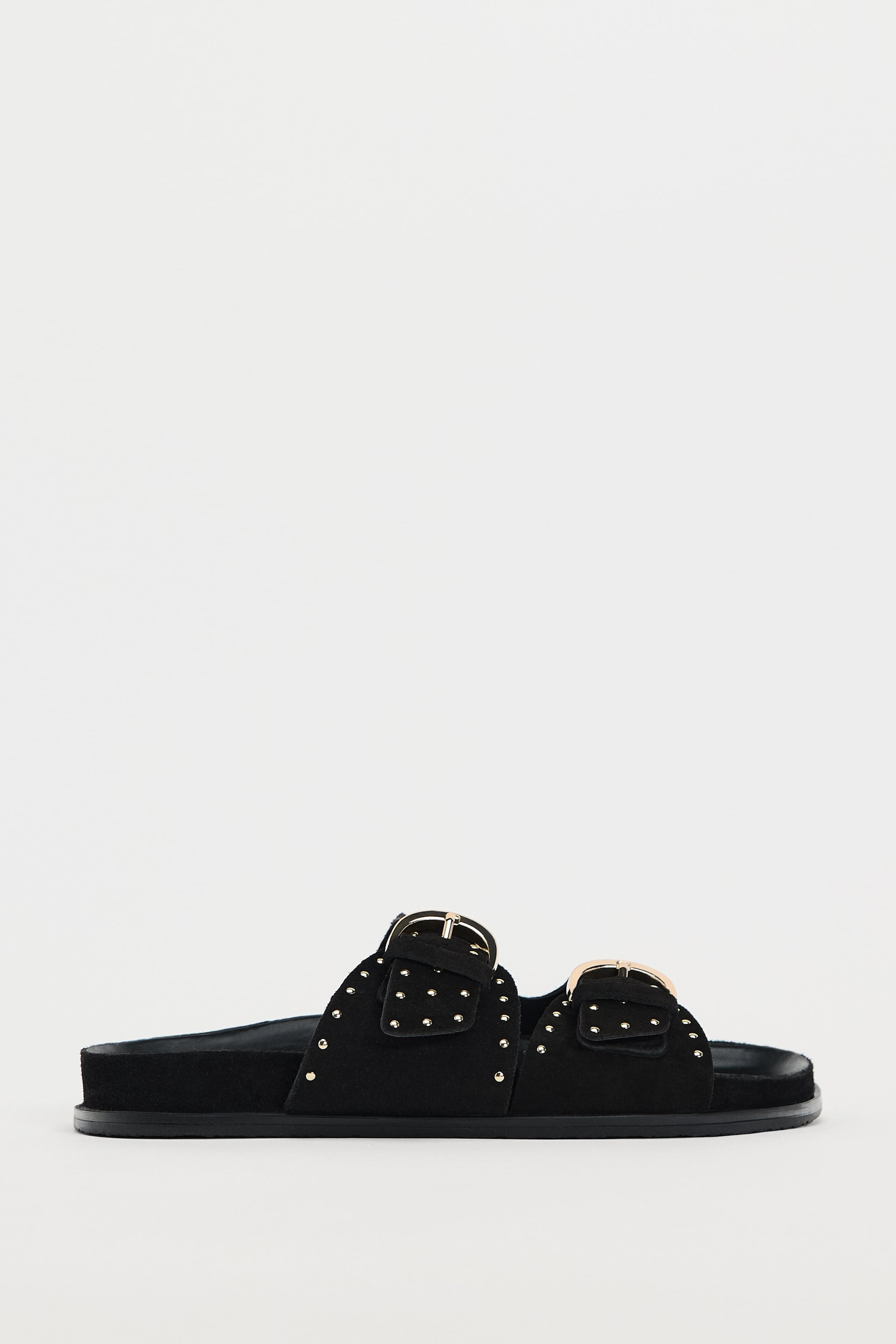 STUDDED LEATHER SANDALS