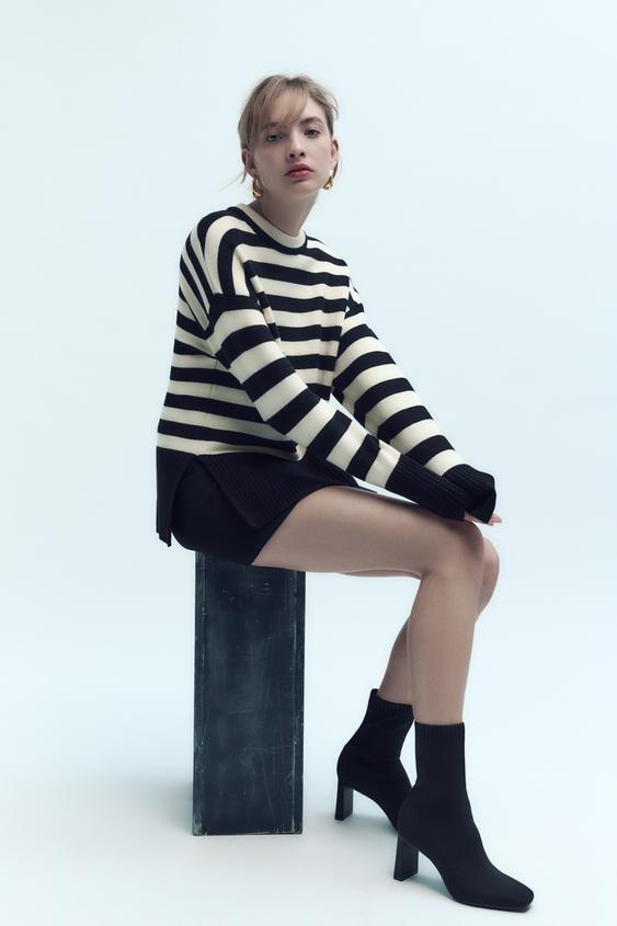 bottines chaussettes femme zara