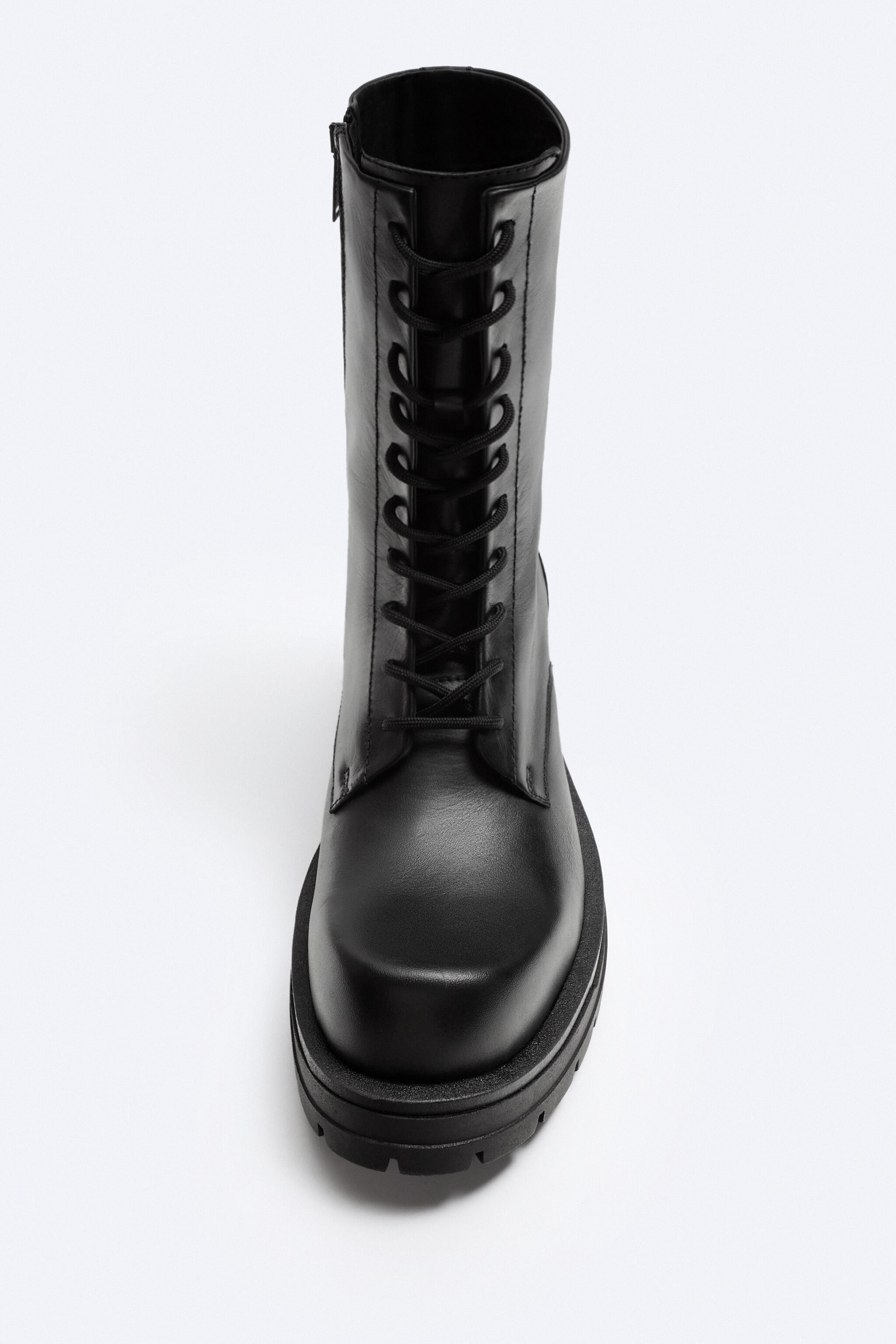 HIGH SHAFT LACE-UP LEATHER BOOTS LIMITED EDITION