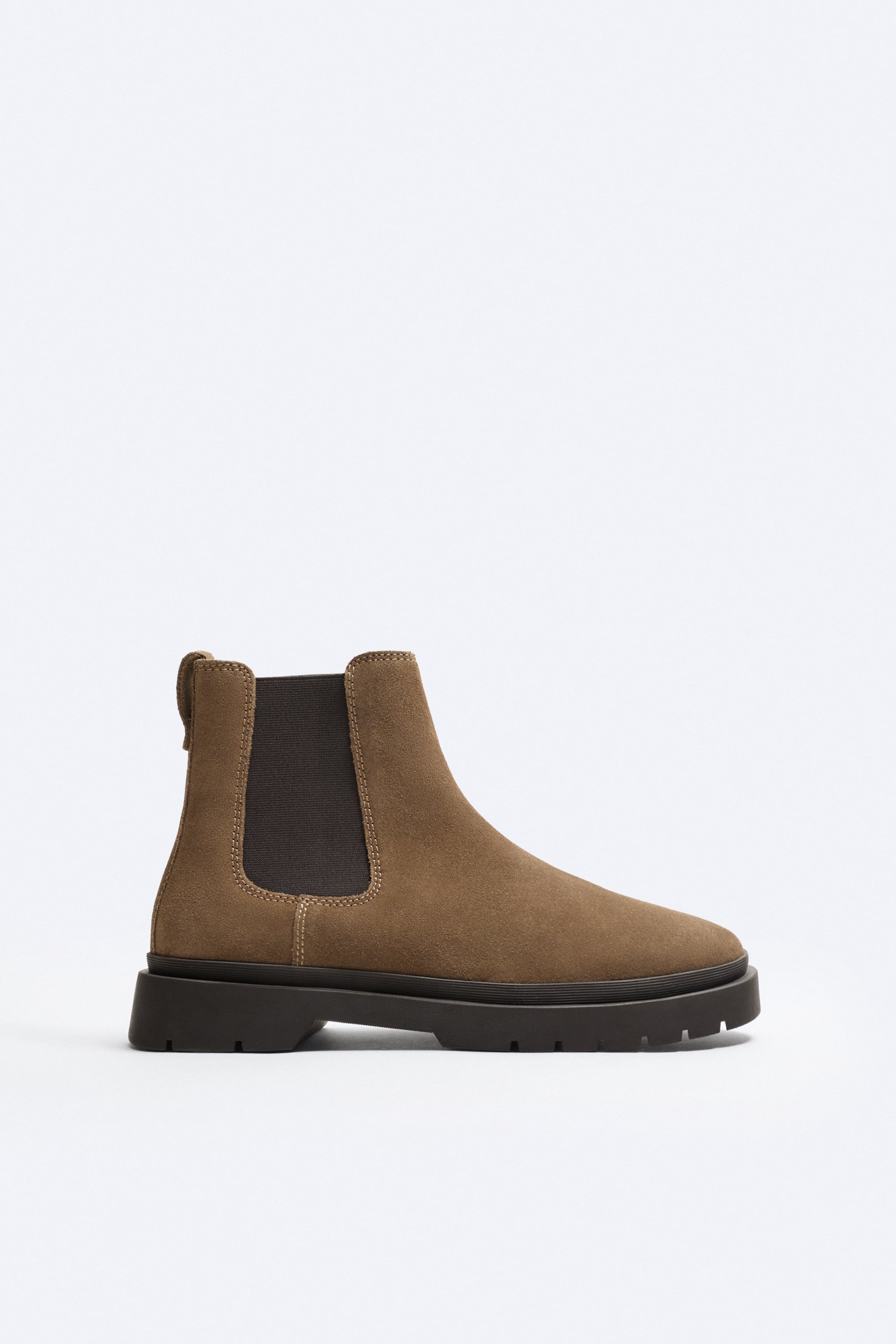 LUG SOLE SUEDE CHELSEA BOOTS