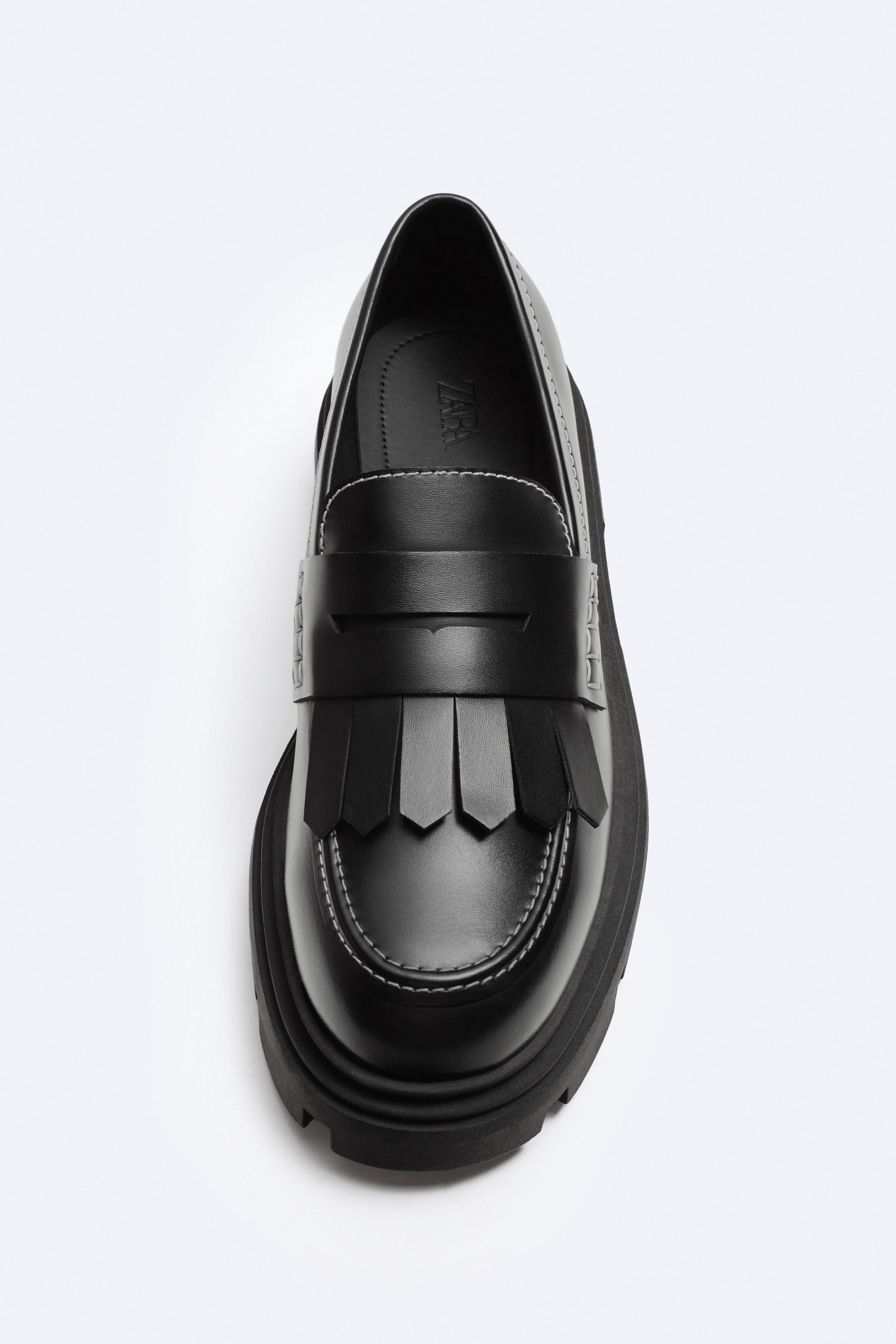CHUNKY SOLE FRINGE LOAFERS
