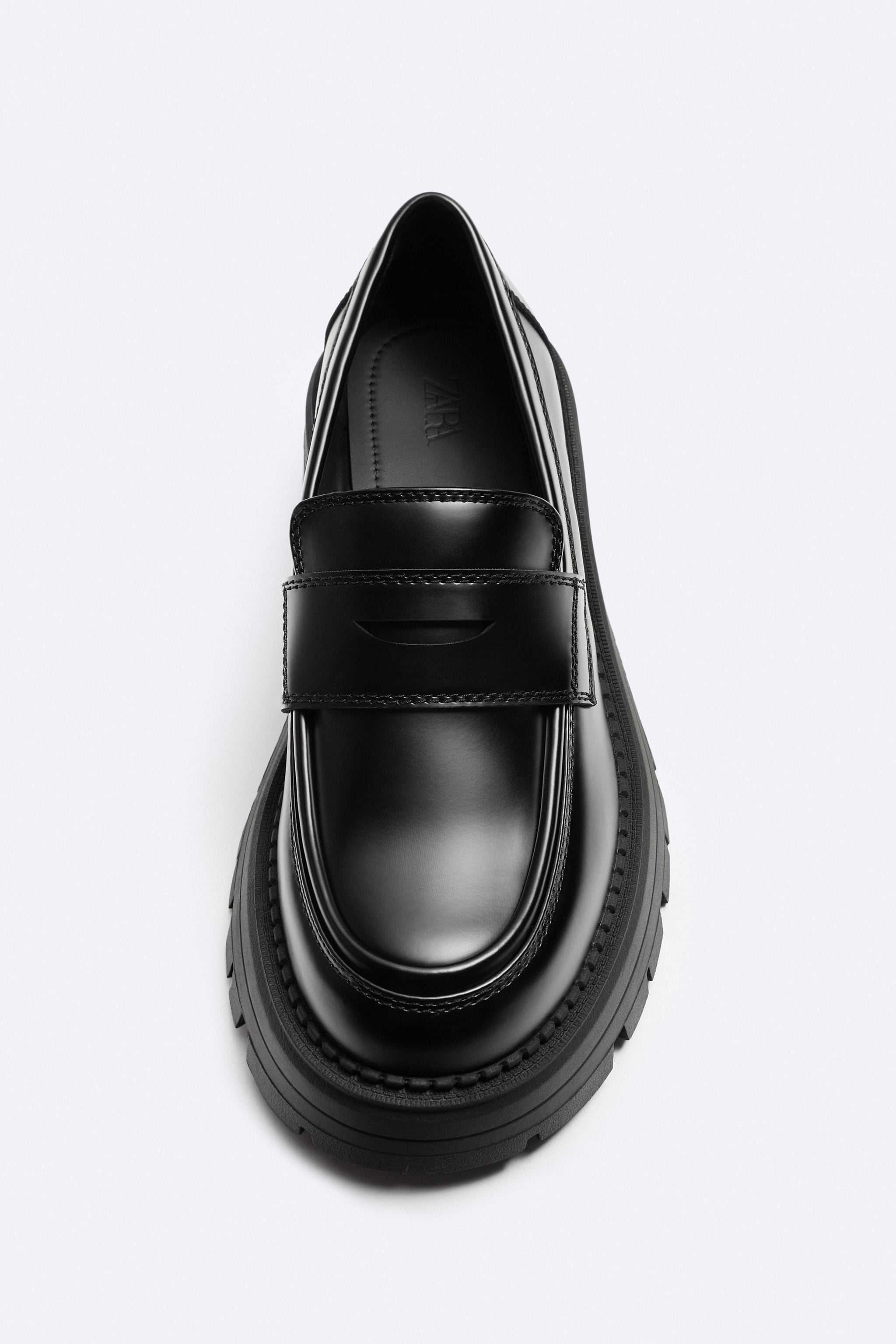 CHUNKY SOLE PENNY LOAFERS