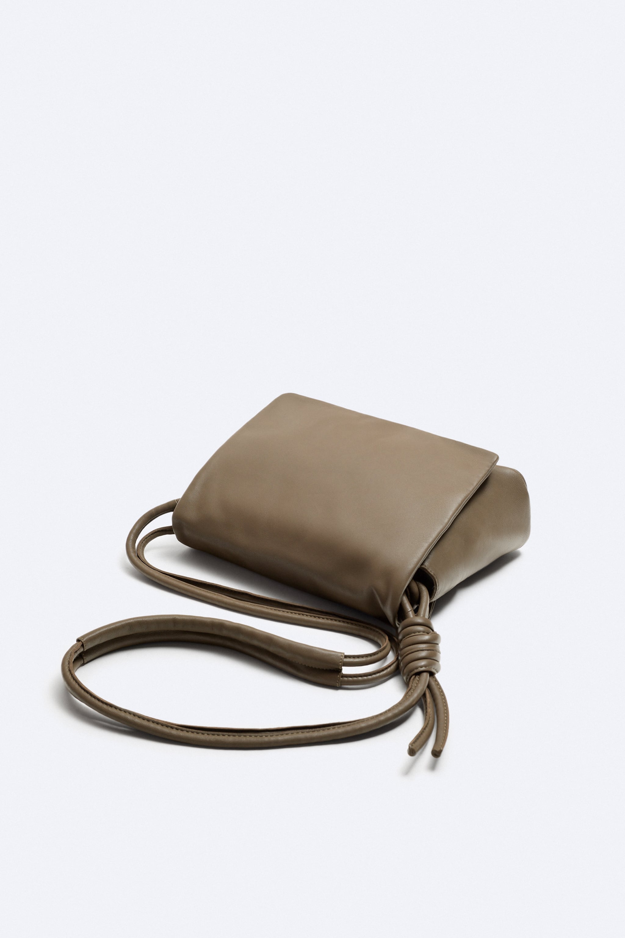 KNOTTED LEATHER CROSSBODY BAG