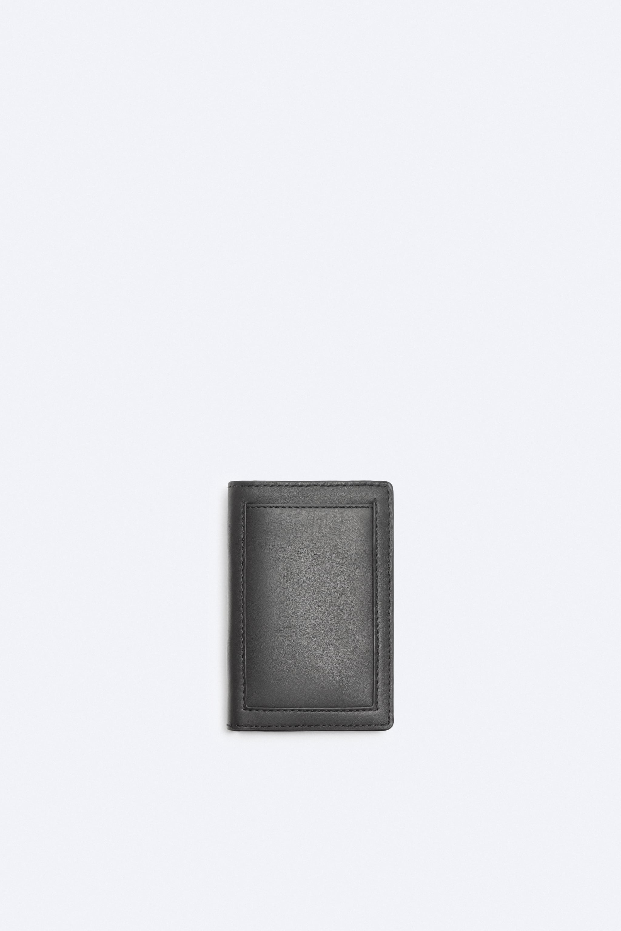 DOUBLE LEATHER CARD HOLDER