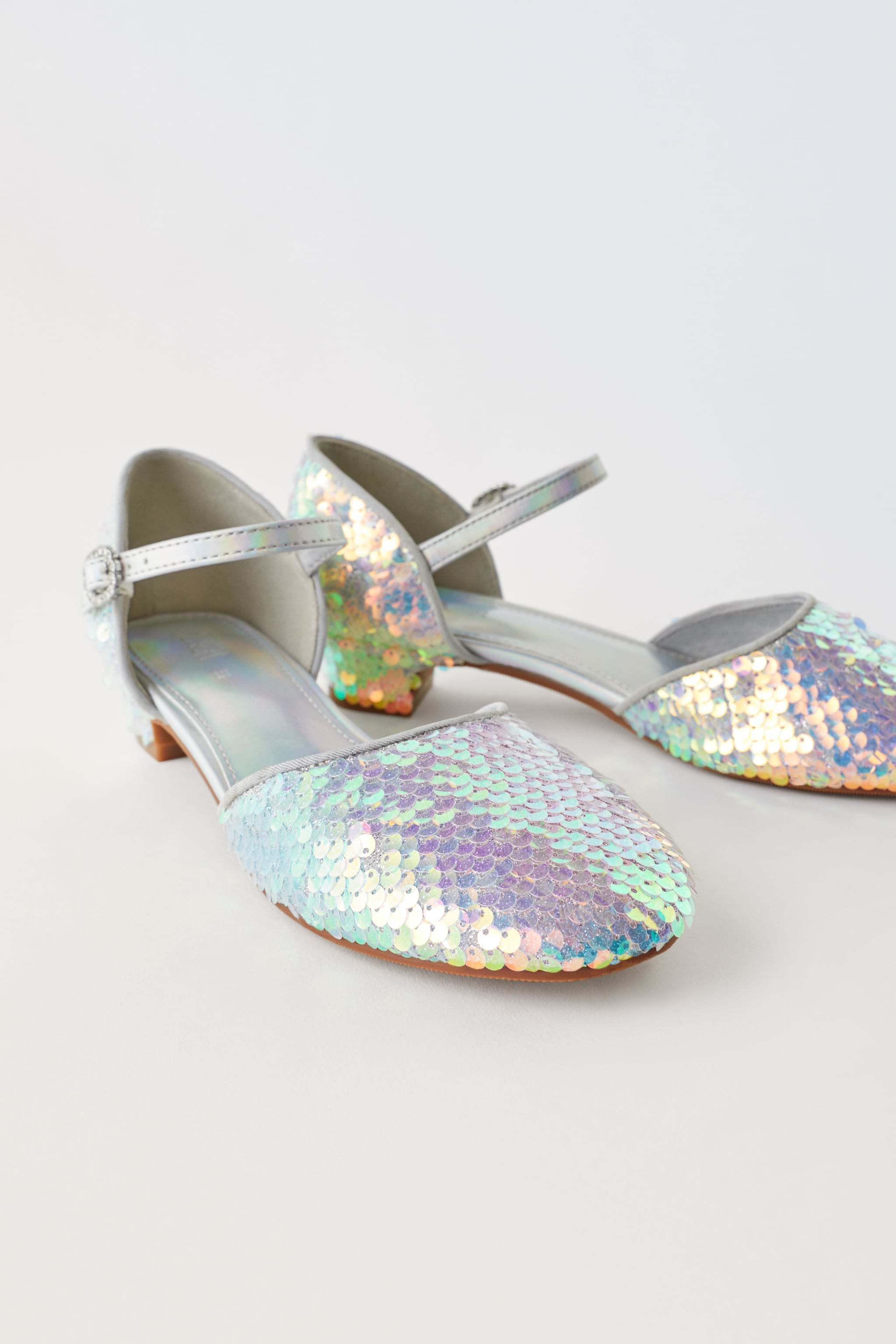 SEQUIN HEELED COSTUME SHOES