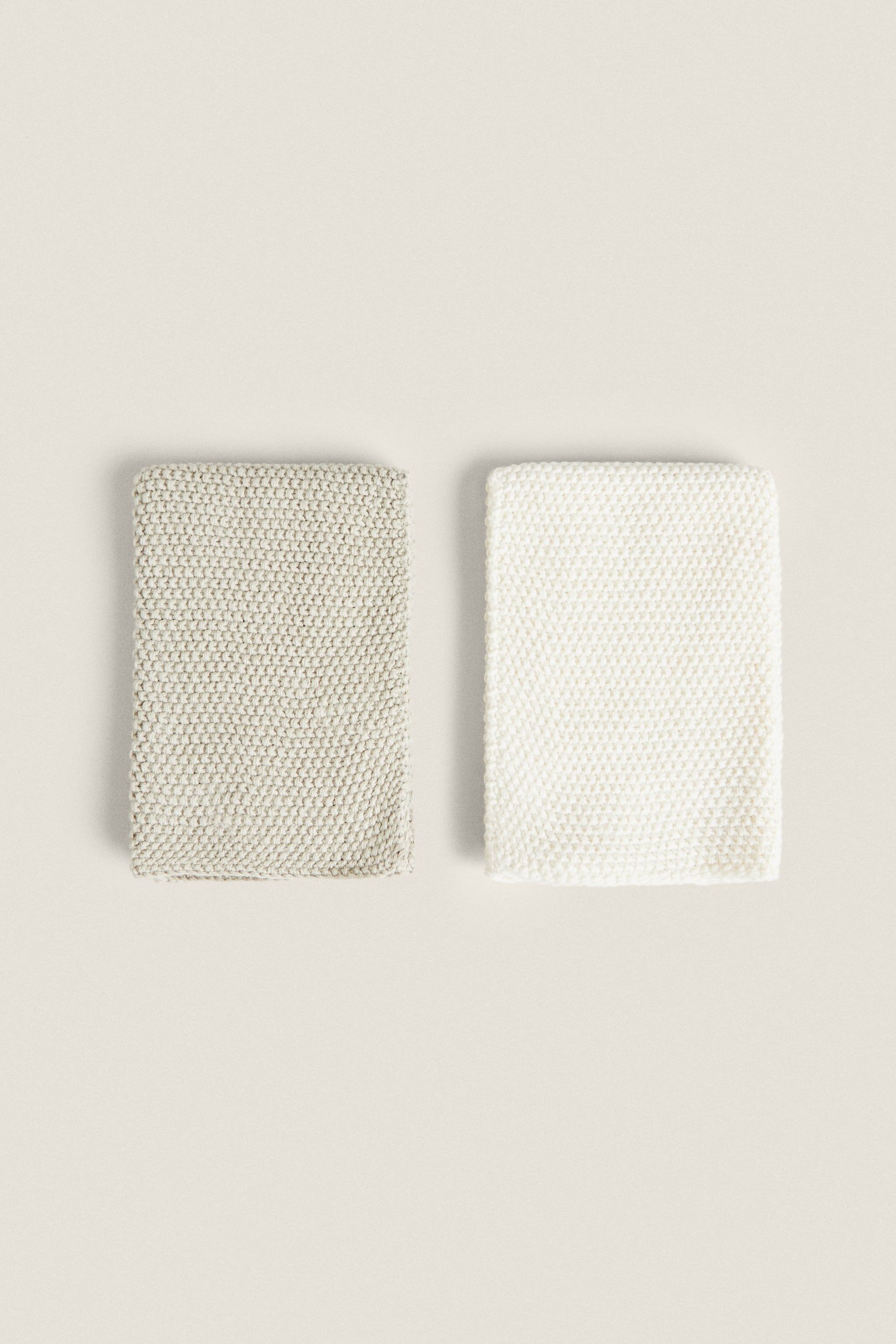 KNIT KITCHEN TOWELS (PACK OF 2)