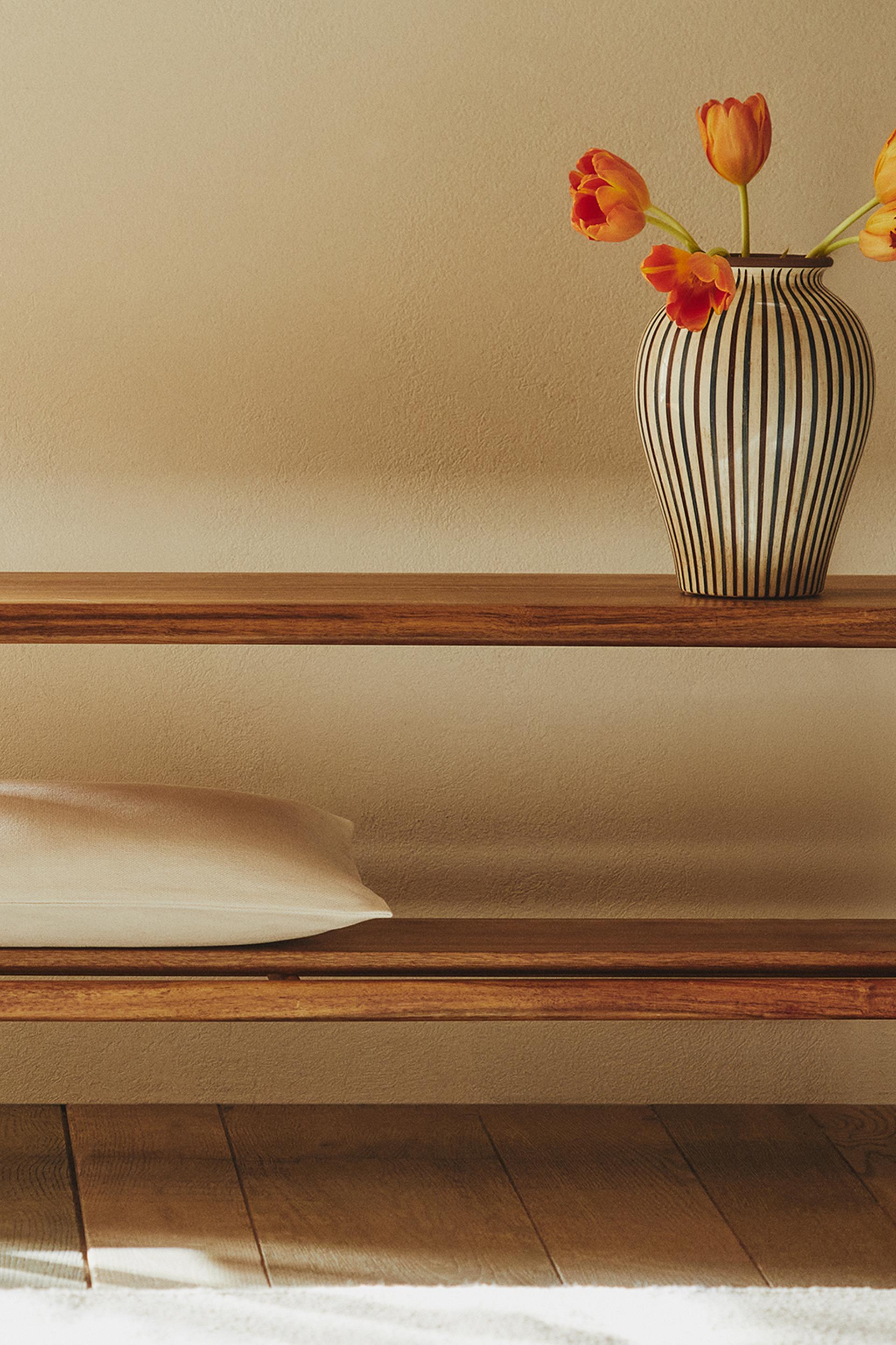 Zara Acacia Wood Double Bench International Shipping