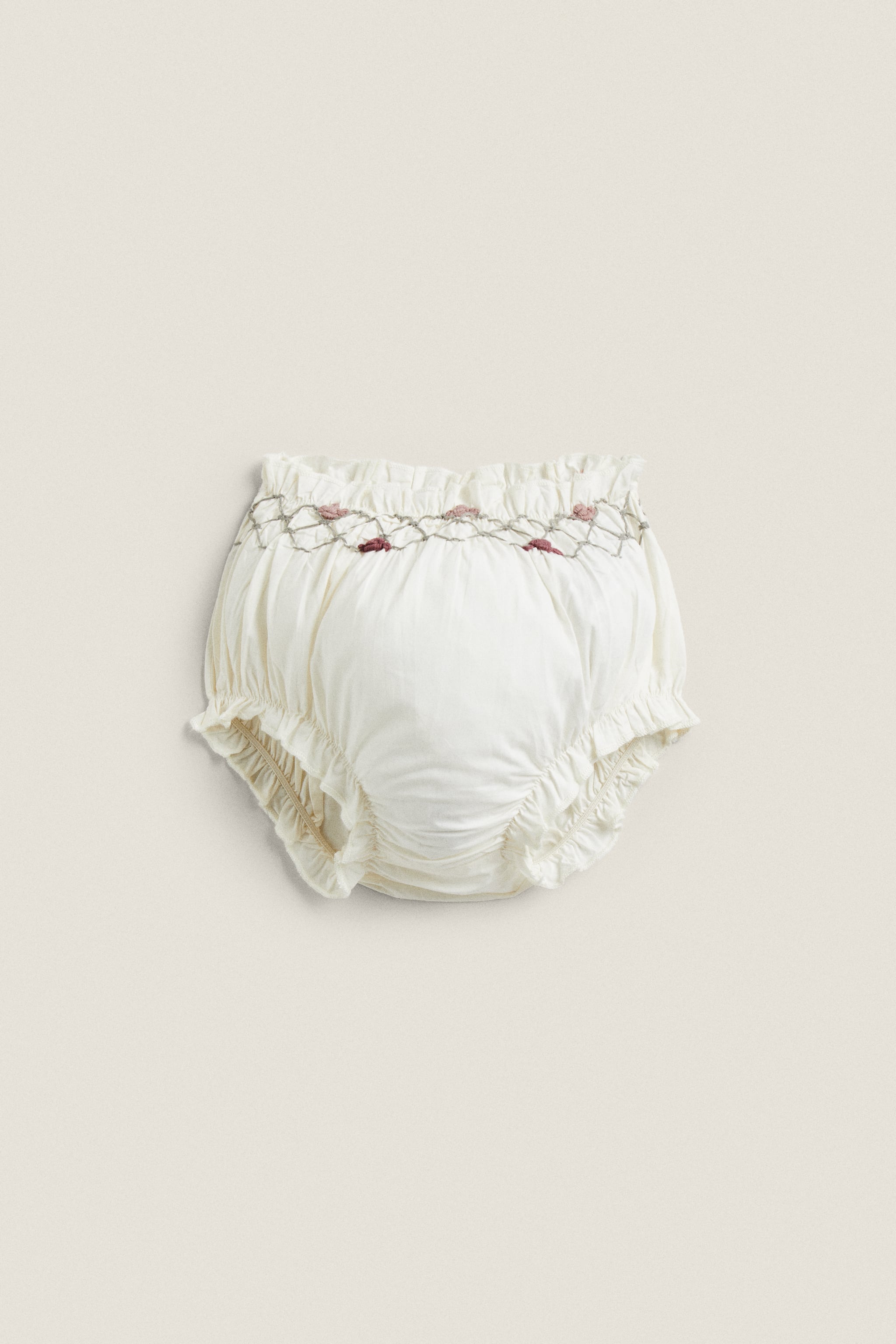 EMBROIDERED BABY BLOOMERS