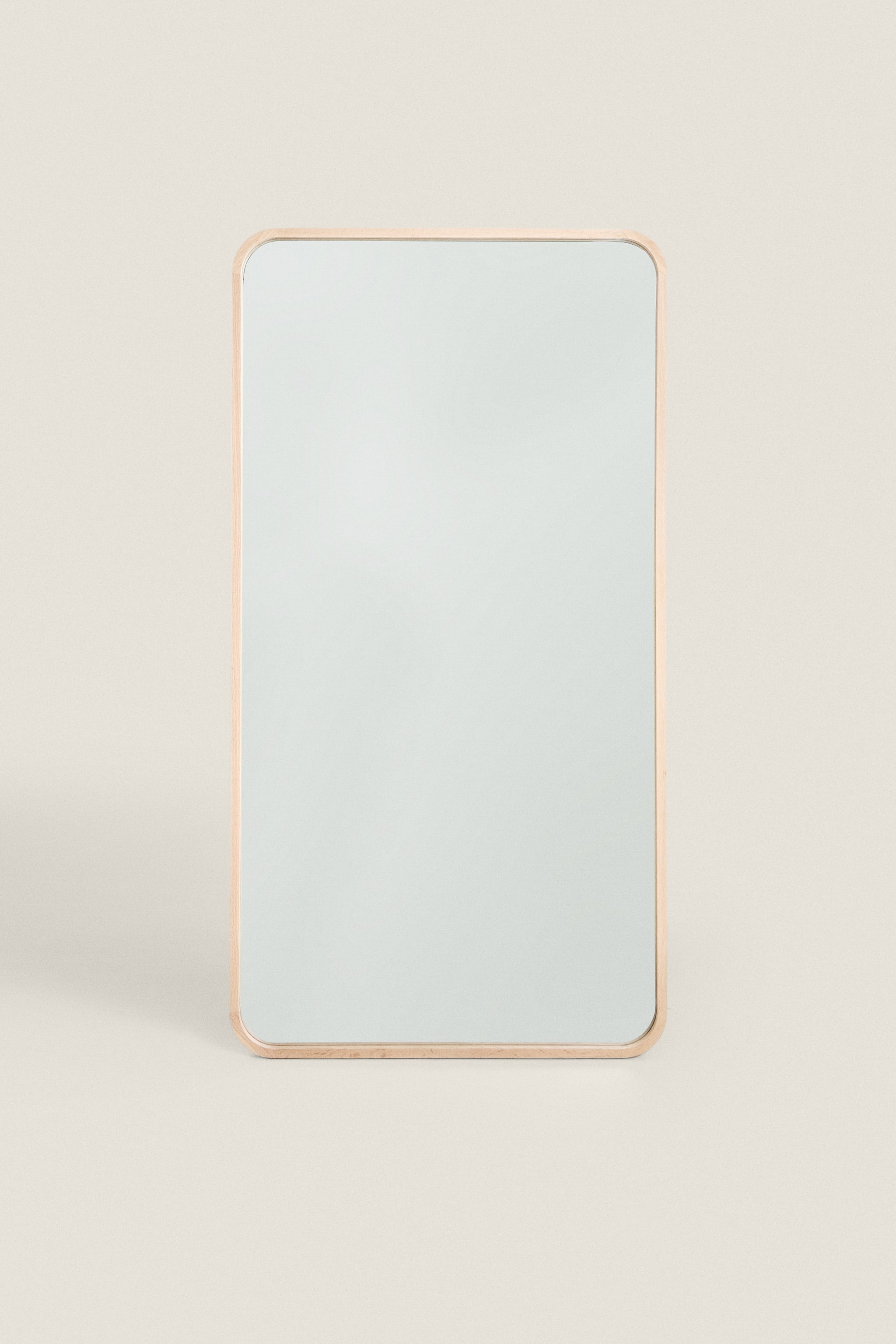 LARGE HANGING FULL-LENGTH MIRROR WITH ROUNDED FRAME