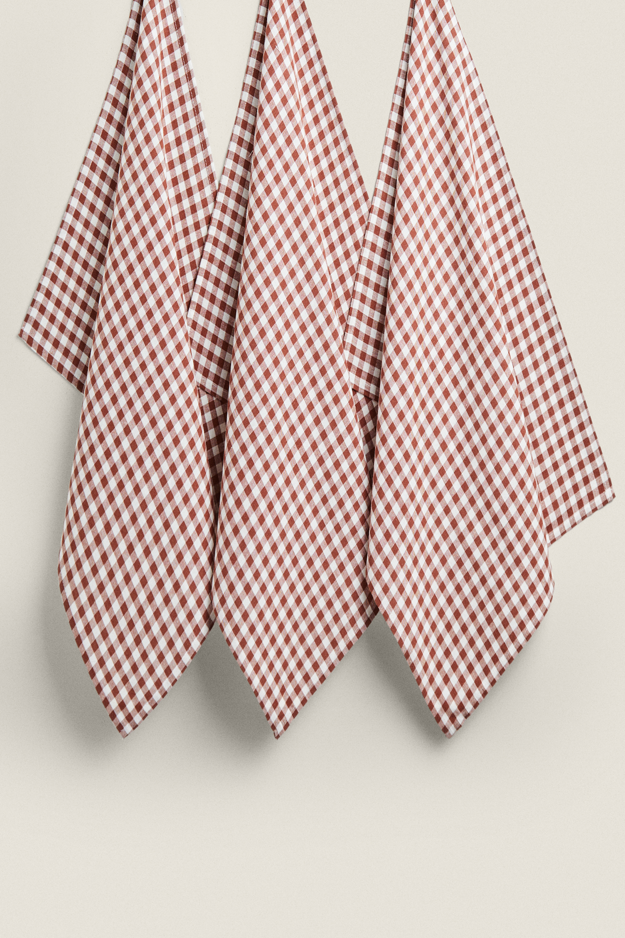 GINGHAM COTTON KITCHEN TOWEL (PACK OF 3)