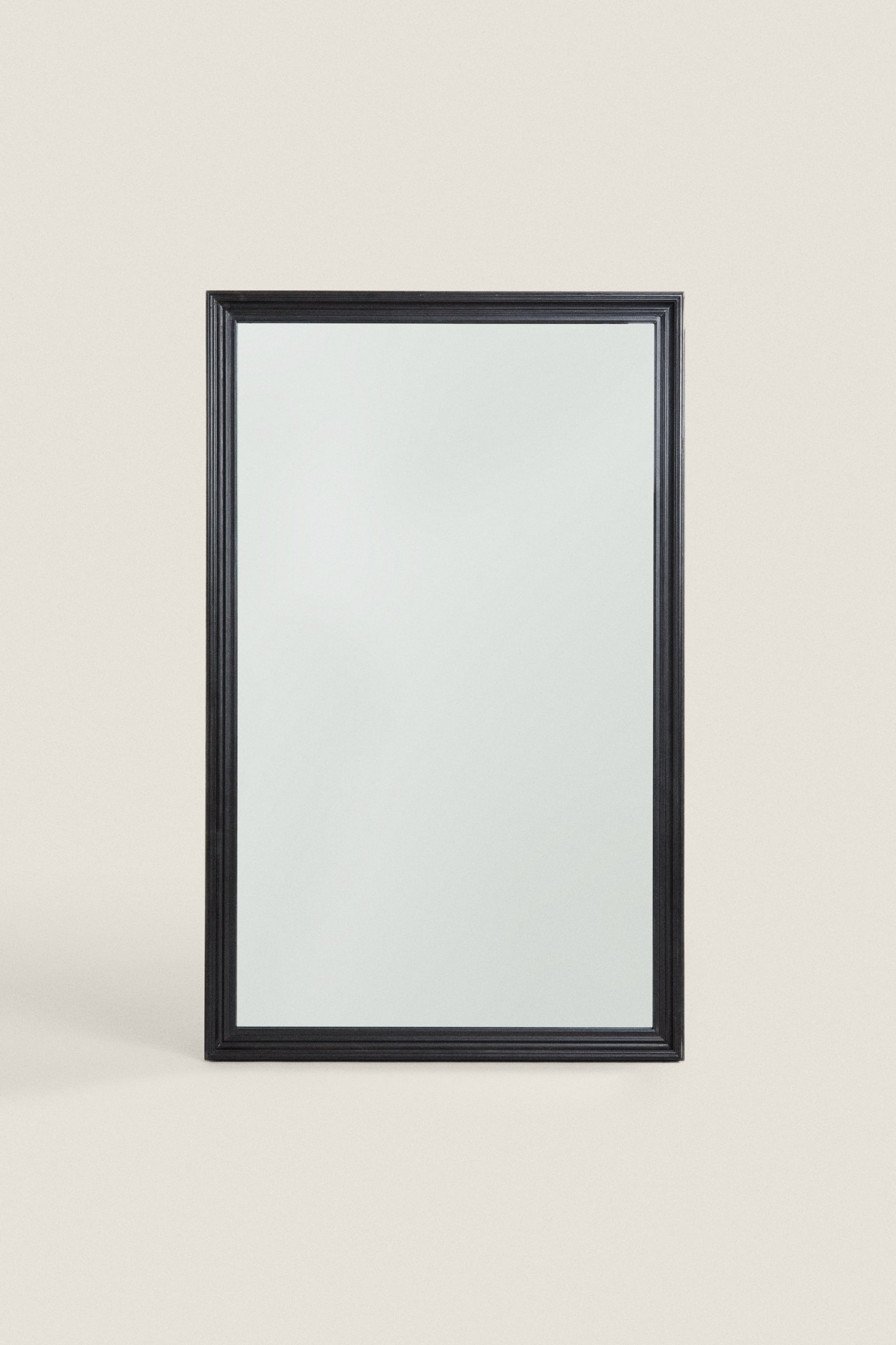 LARGE WALL MIRROR WITH BEVELED FRAME
