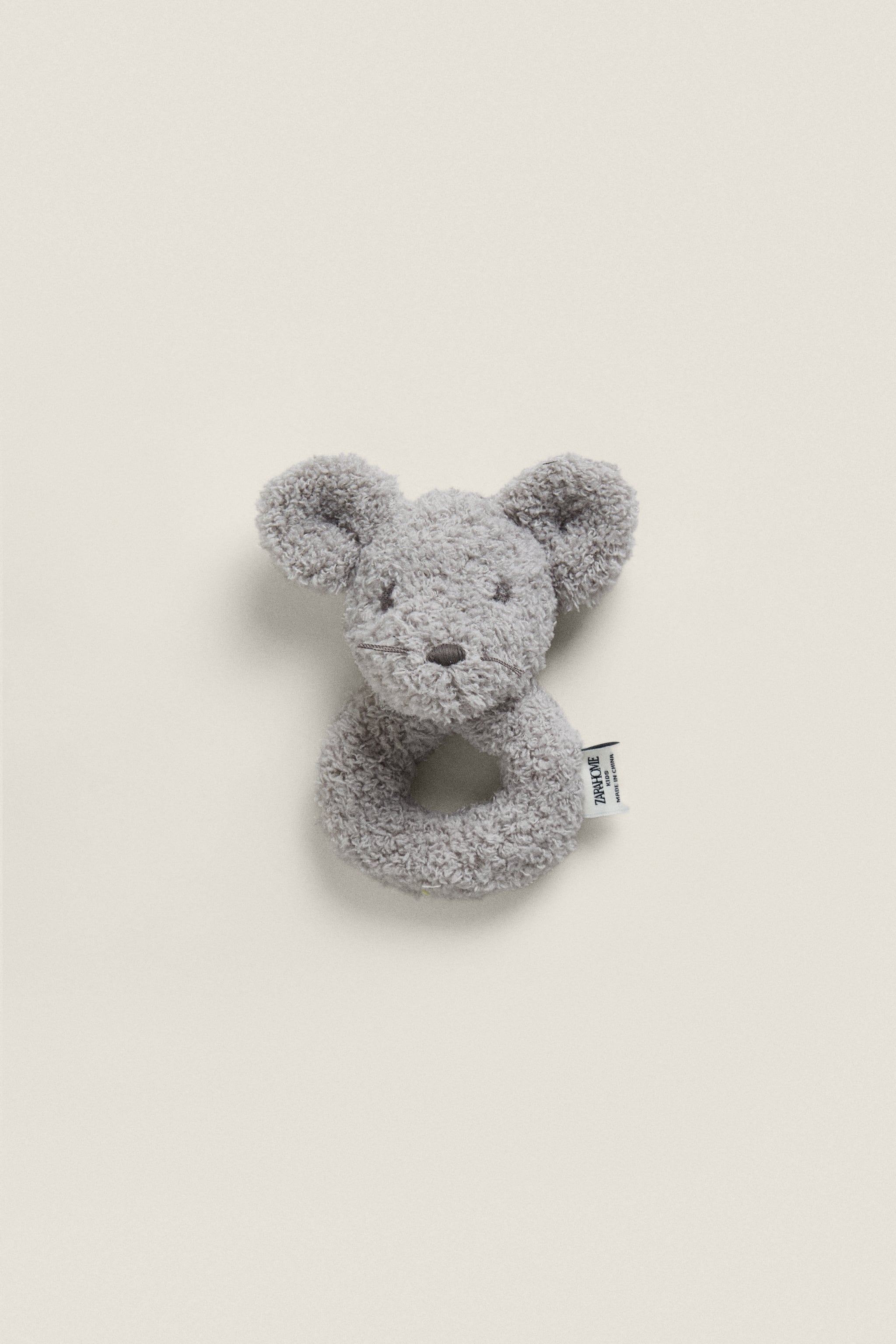 CHILDREN'S MOUSE PLUSH TOY RATTLE
