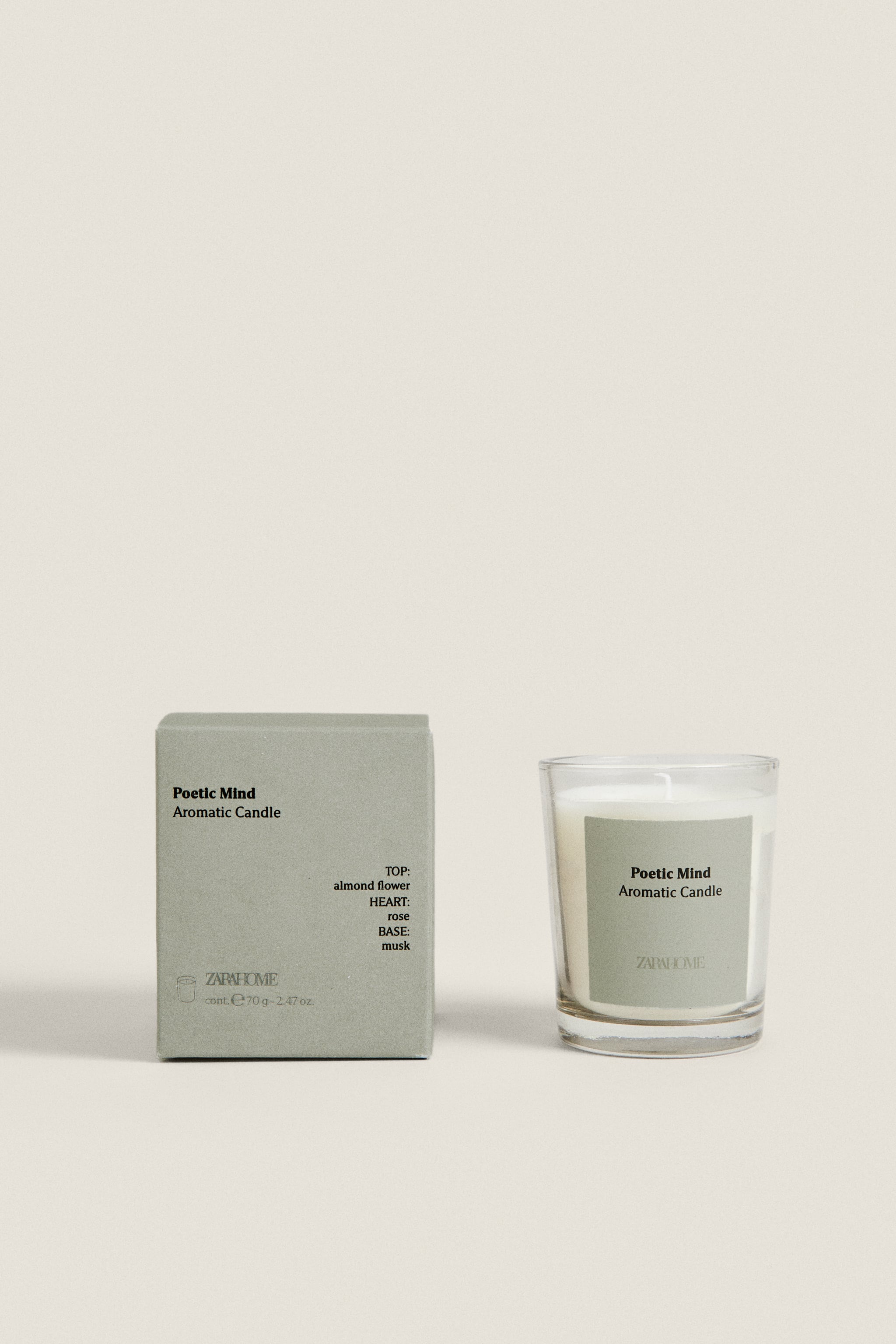 (70 G) POETIC MIND MINI SCENTED CANDLE