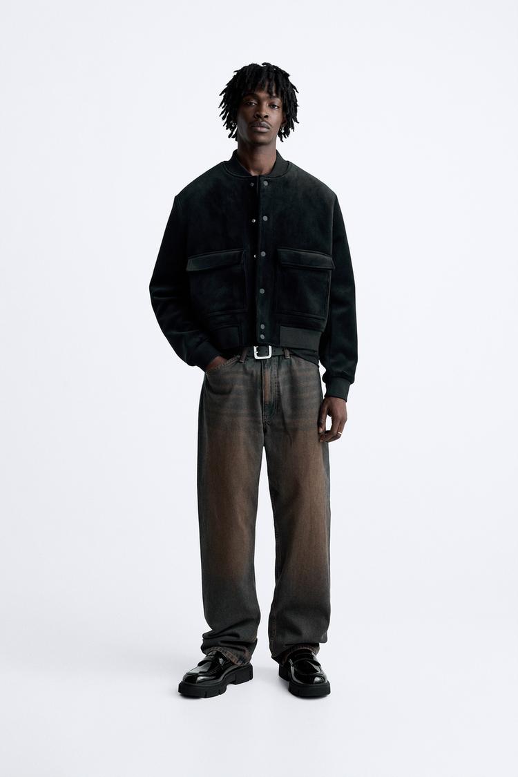 FAUX-PATENT-FINISH CHUNKY LOAFERS