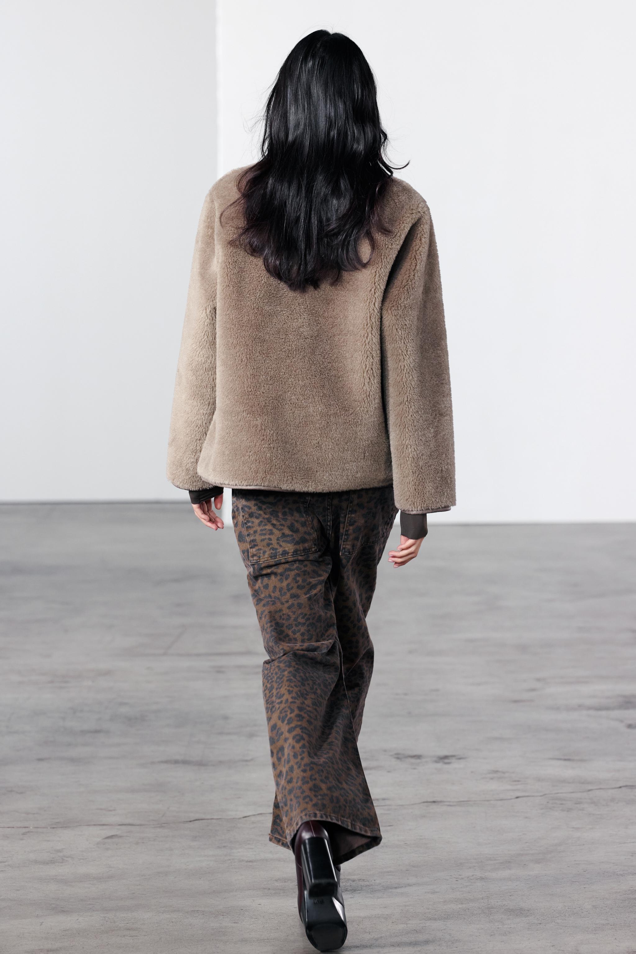 FAUX SHEARLING JACKET ZW COLLECTION