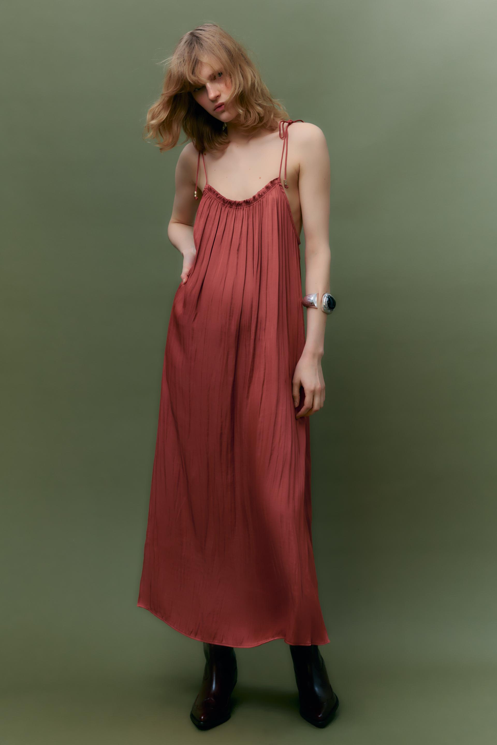 Moda Vestido Fluido Lencero Zara El Vestido Lencero De Zara Para