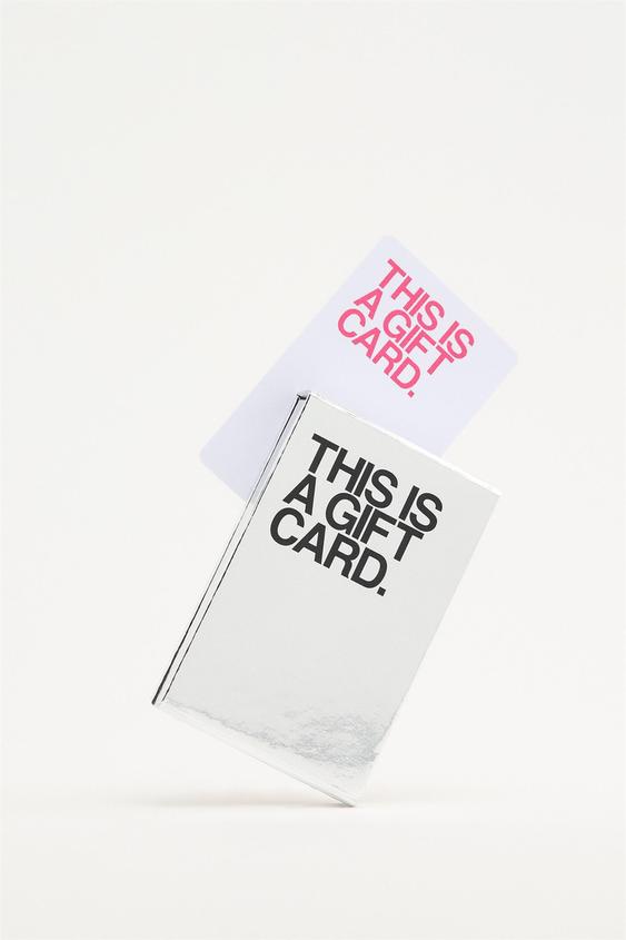GIFT CARD Silver ZARA United Kingdom