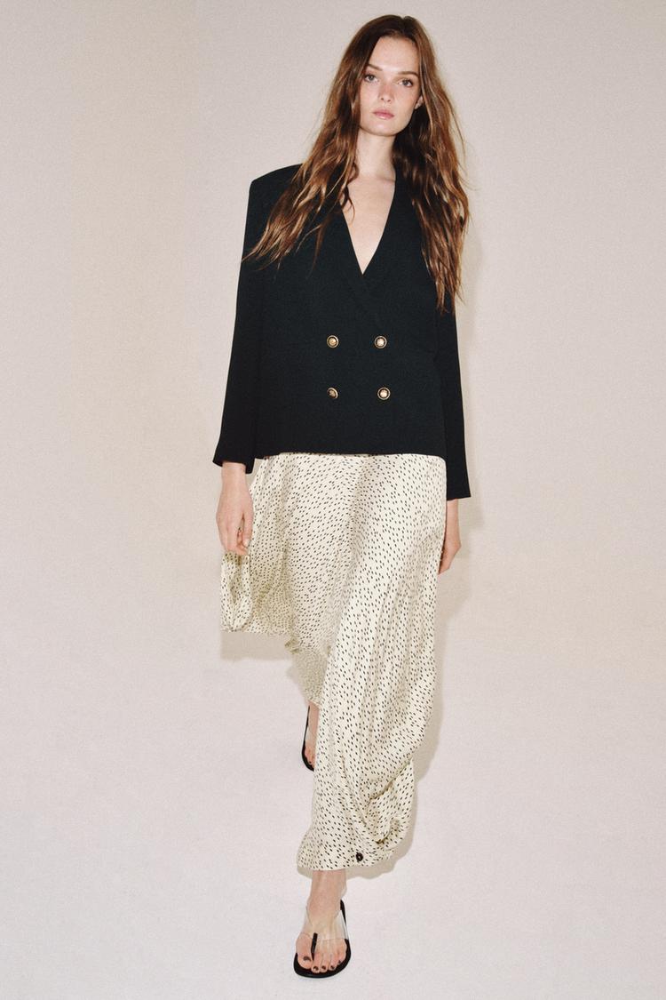 ZW COLLECTION STRAIGHT BUTTON BLAZER - Zara product image