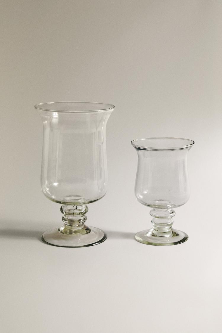 GLASS GOBLET VASE - Zara product image