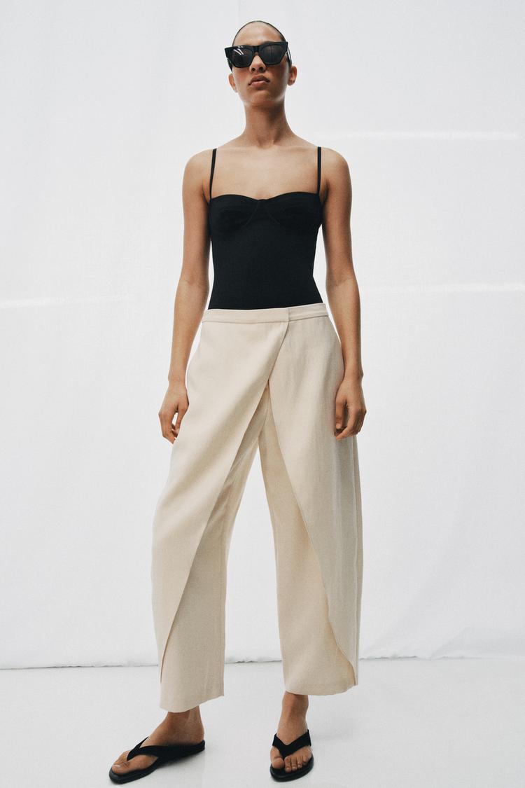 CROSSOVER FRONT PANTS ZW COLLECTION - Zara product image