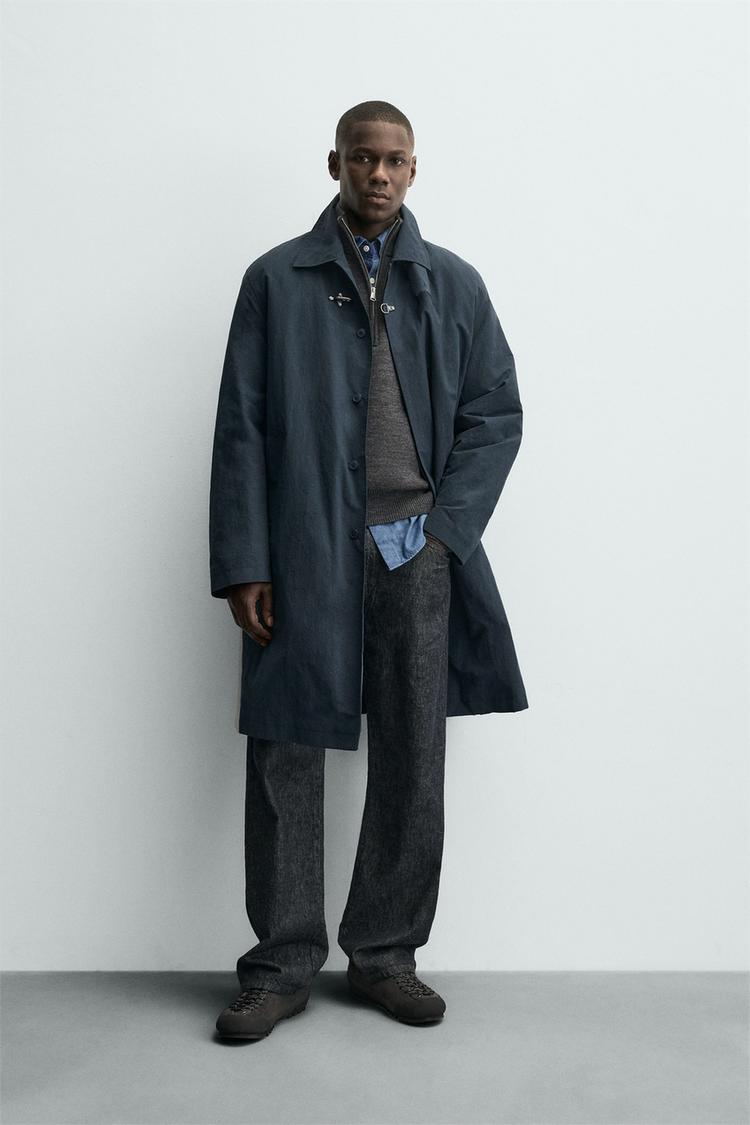 QUILTED TECHNICAL TRENCH COAT WITH FIREMAN CLASP - Zara product image