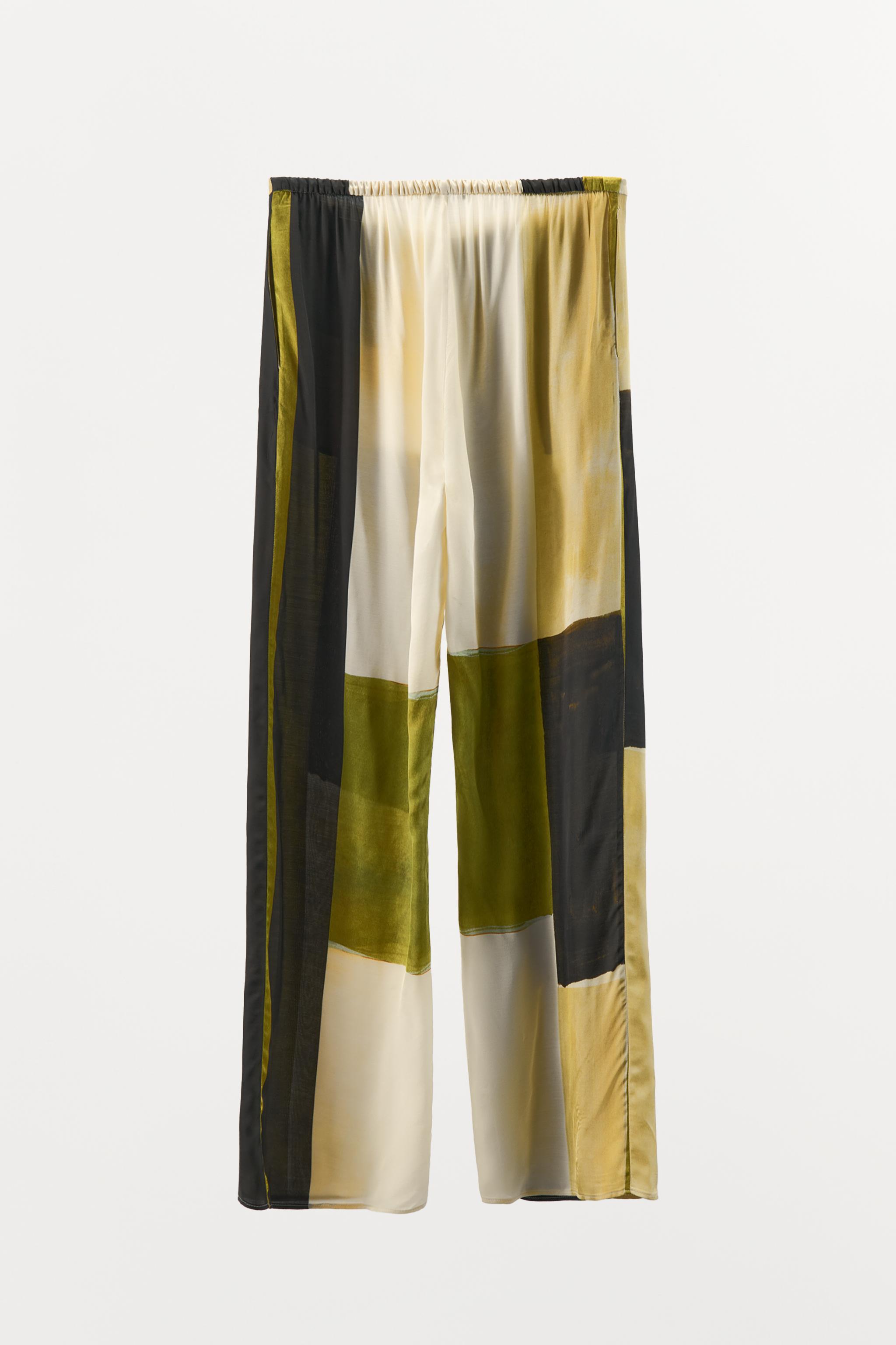 PANTALON IMPRIMÉ SATINÉ