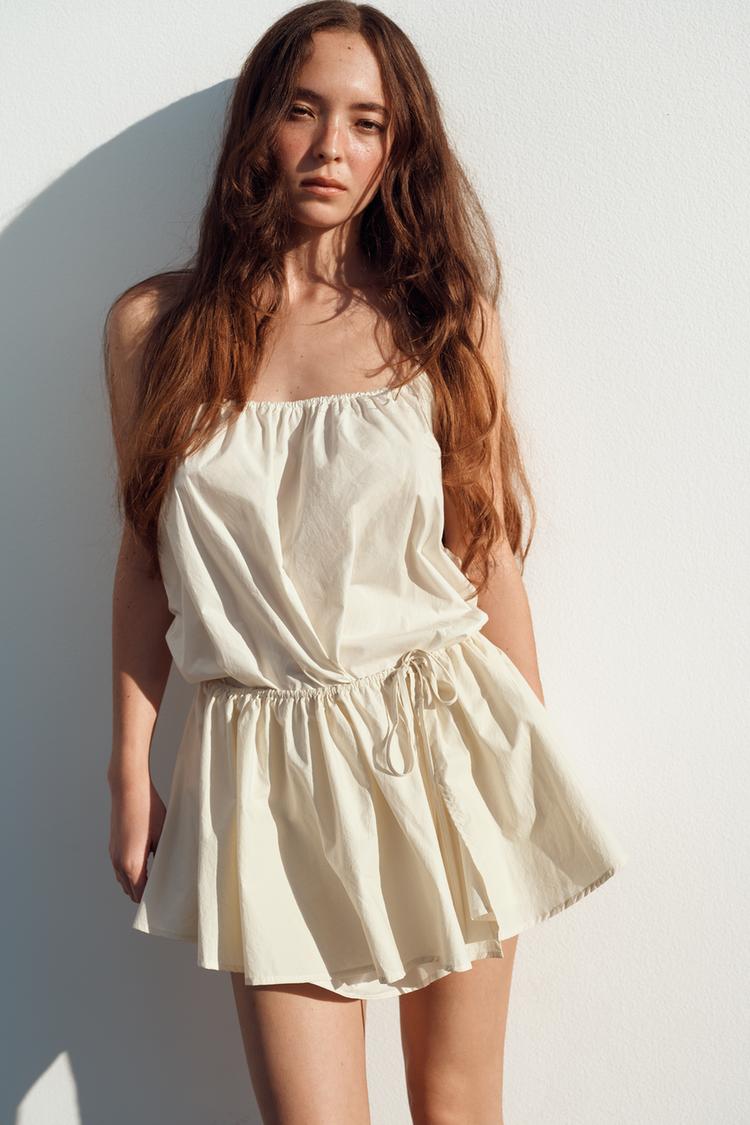 NYLON HALTER DRESS - Zara product image