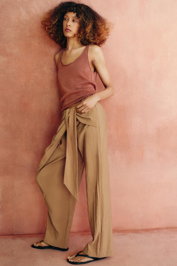 PAREO STRAIGHT LEG PANTS - Zara product image