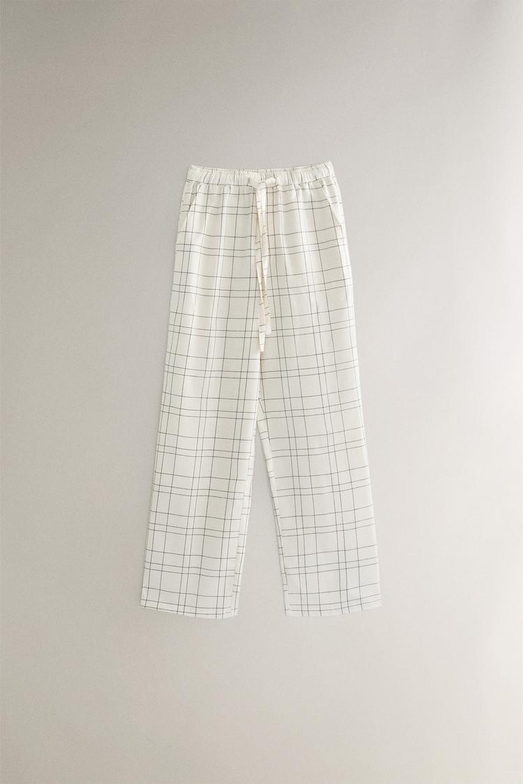 CHECK FLANNEL PANTS