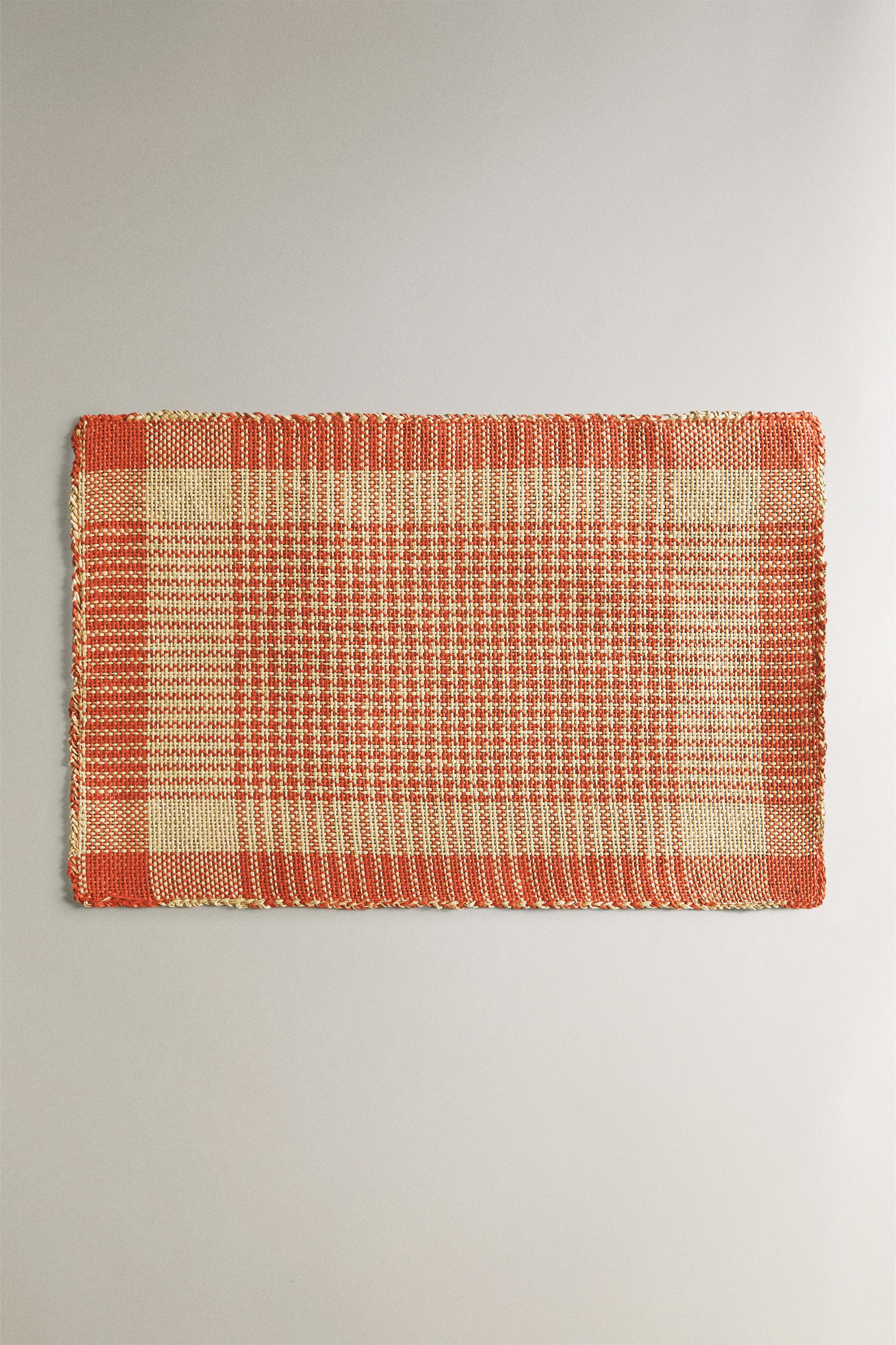 SET DE TABLE PAPIER CARREAUX