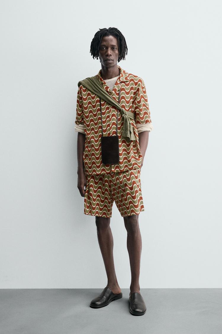 GEOMETRIC JACQUARD SHIRT - Zara product image