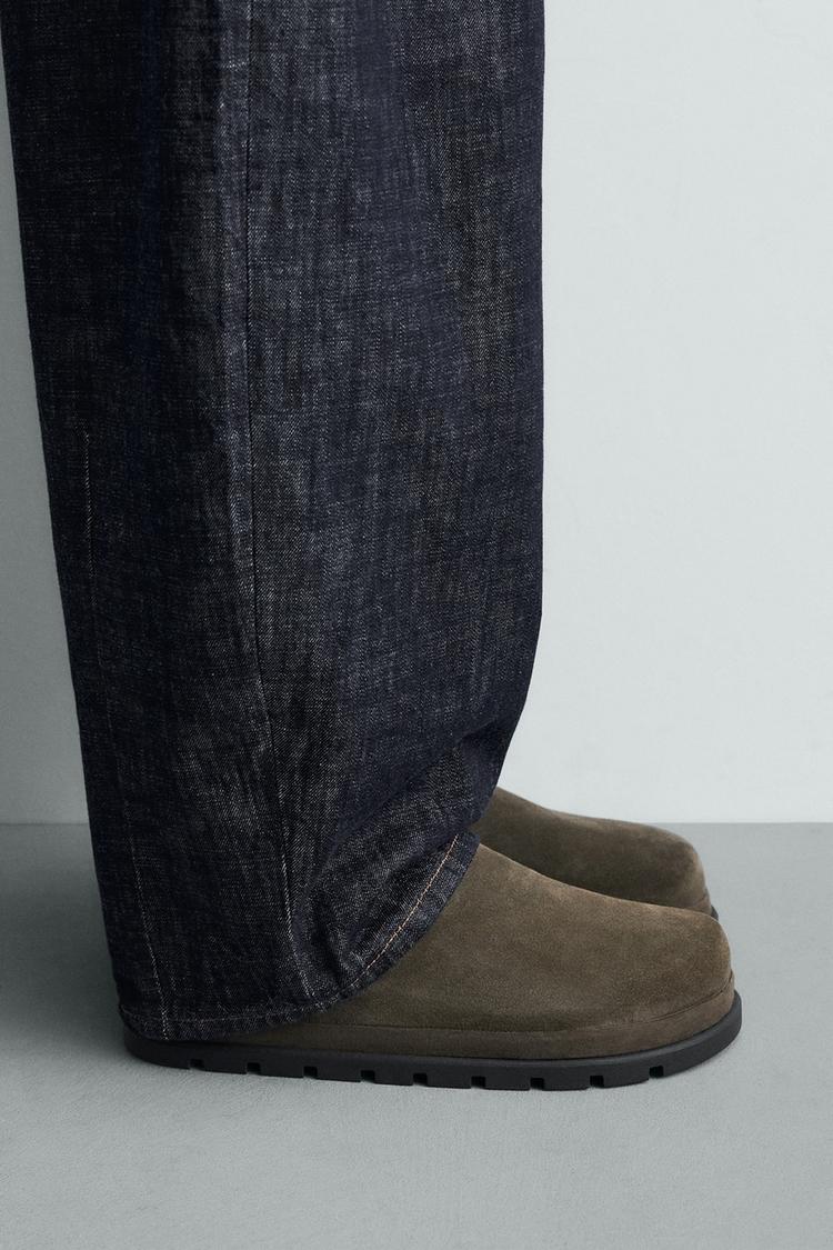 CHUNKY LEATHER CLOGS - Zara product image