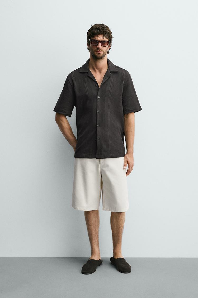 TEXTURED REGULAR FIT SHIRT - Zara product image