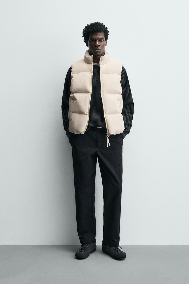 REGULAR FIT PUFFER VEST - Zara product image
