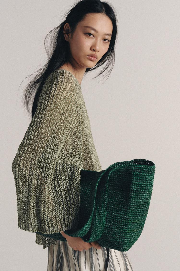 RAFFIA TOTE BAG - Zara product image