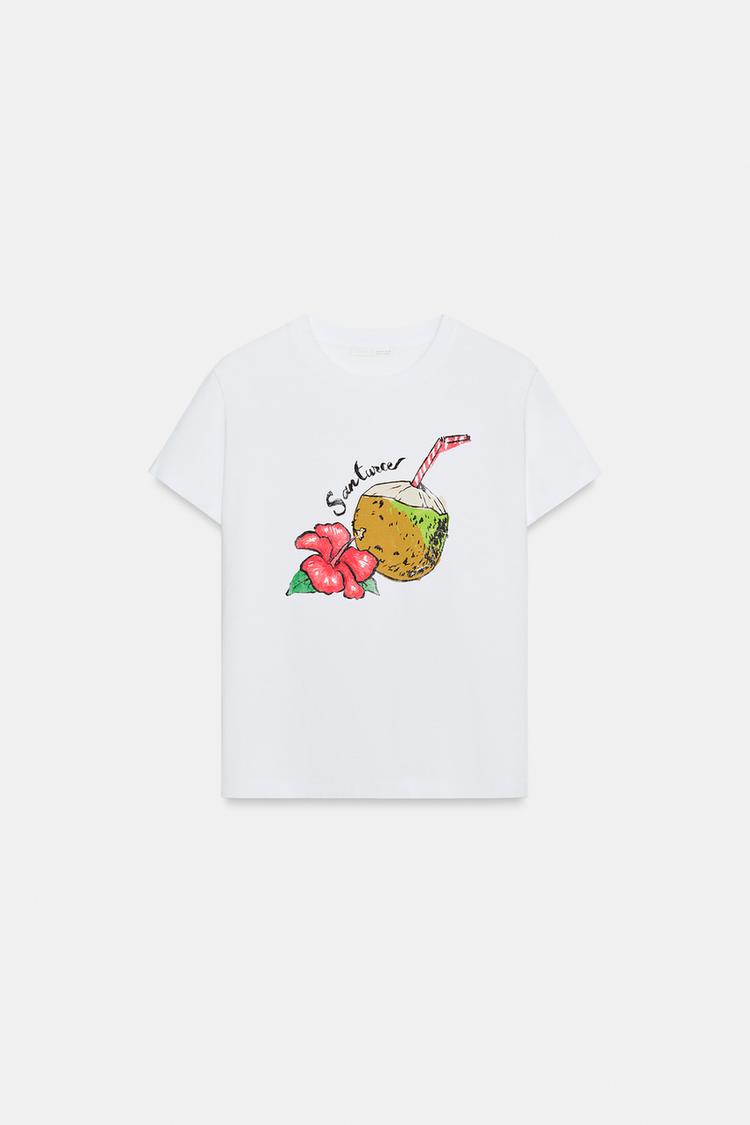 PRINTED SHORT SLEEVE T-SHIRT - Zara product image