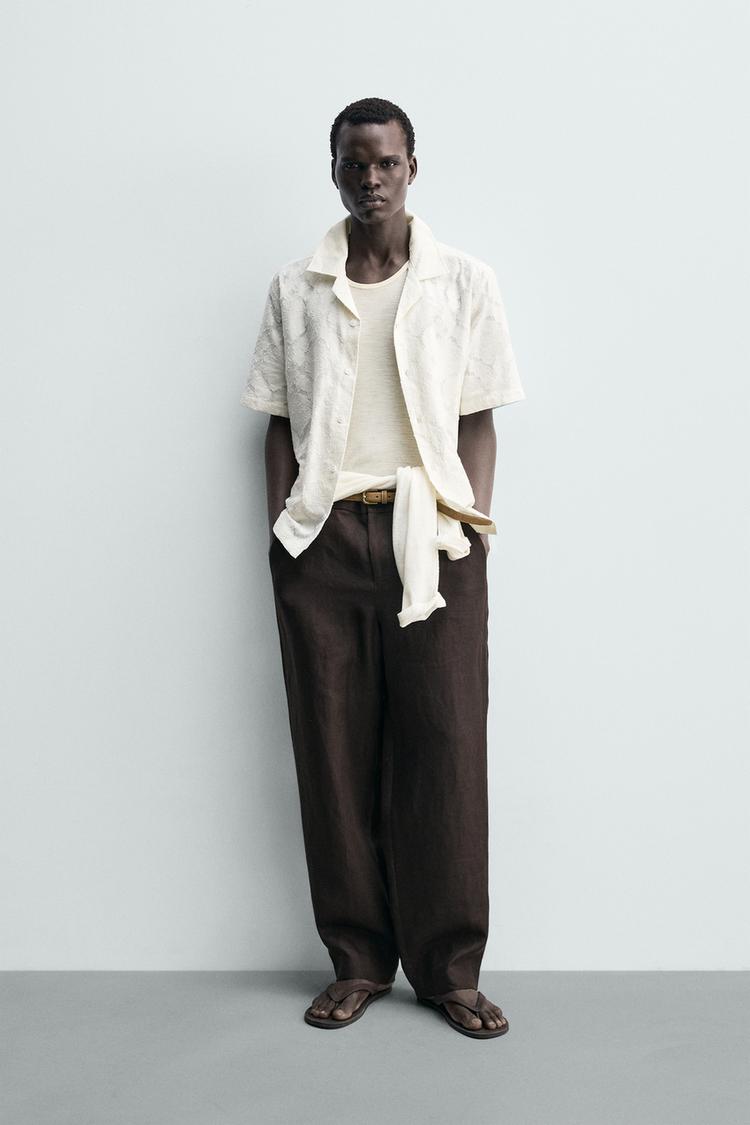 TEXTURED JACQUARD RELAXED FIT SHIRT - Zara product image