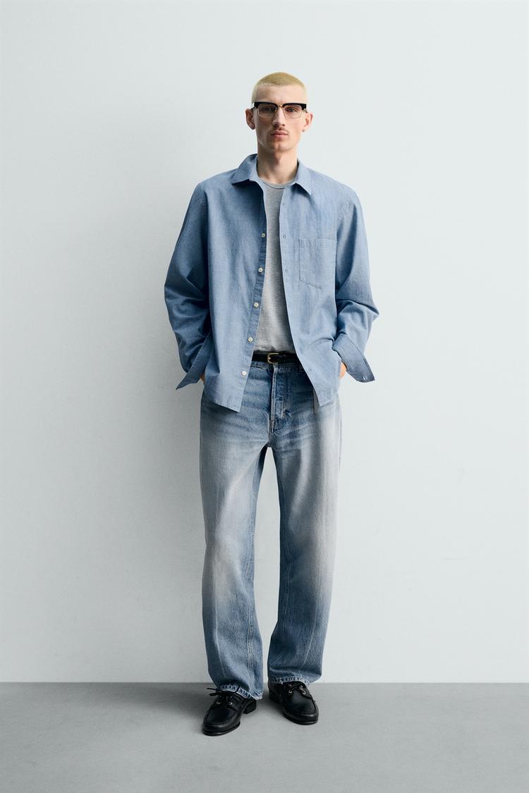 RELAXED FIT CHAMBRAY LIMITED EDITION SHIRT - Zara product image