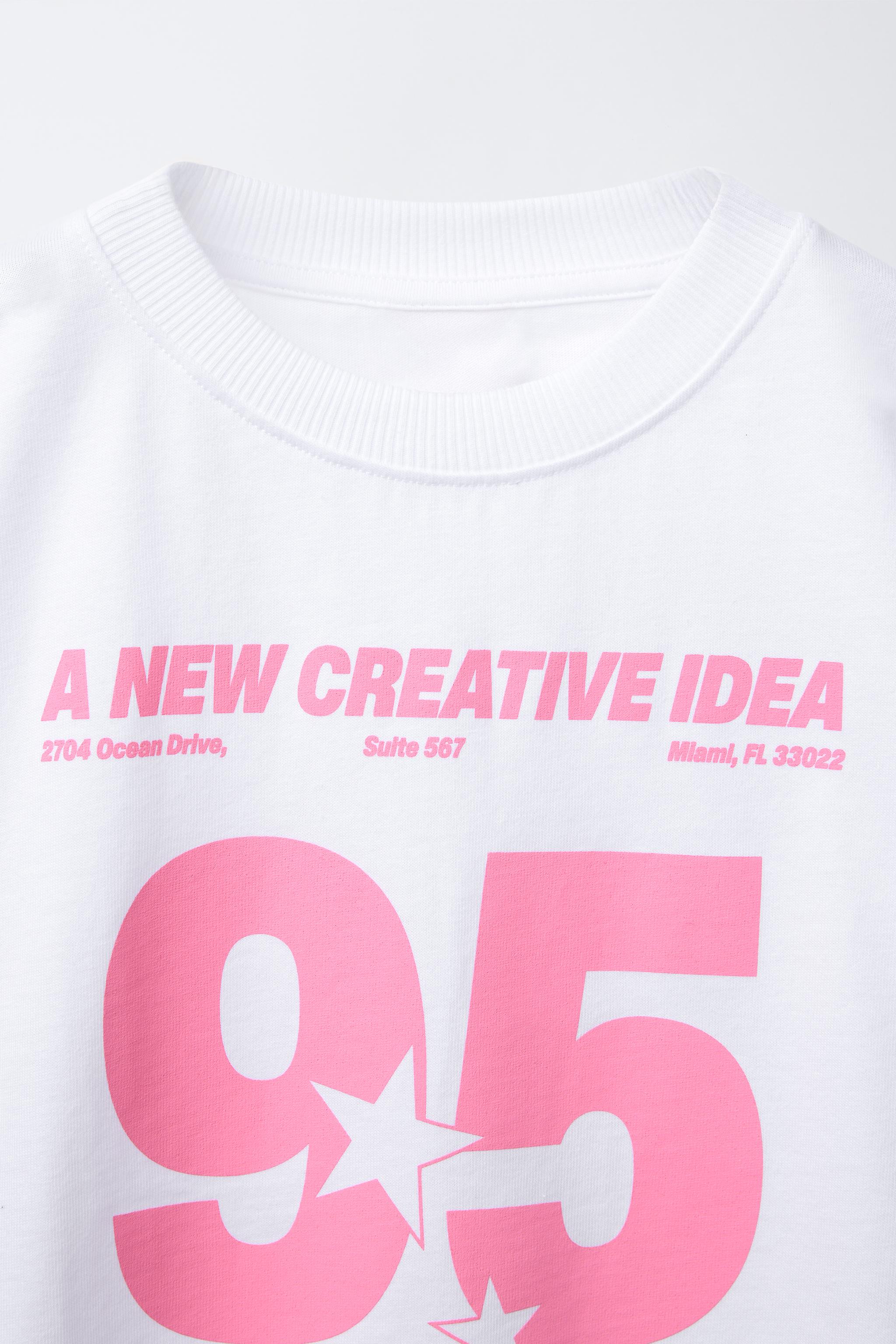 T-SHIRT À INSCRIPTION IMPRIMÉE
