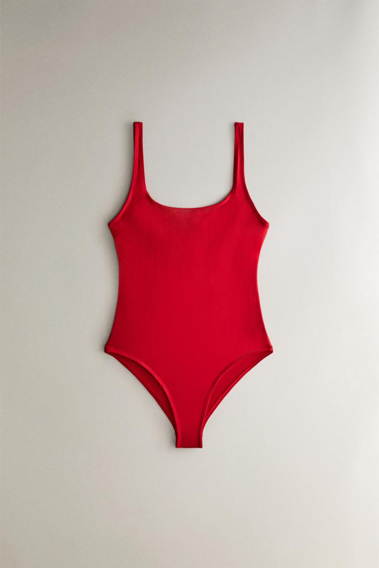 WIDE STRAP BEACH SWIMSUIT - Zara product image