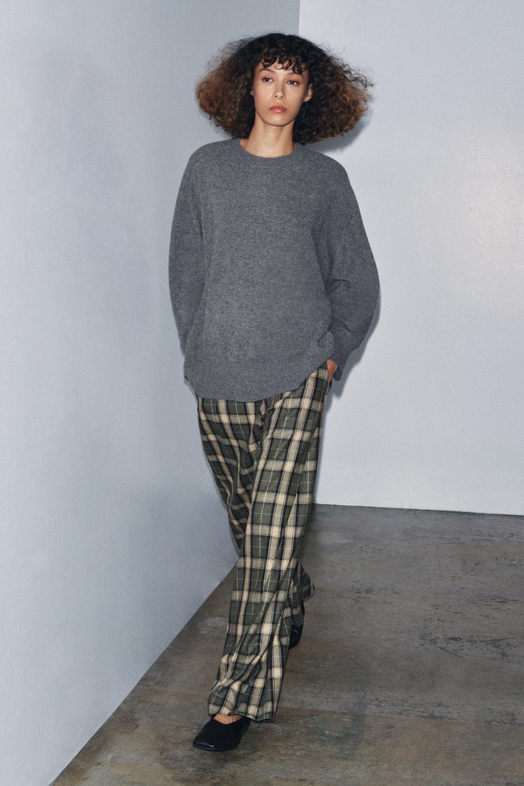 100% WOOL OVERSIZED JUMPER - Zara product image