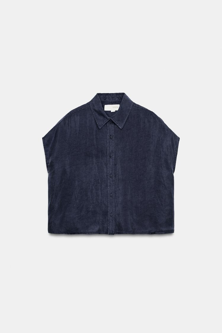 FLOWY OVERSIZED SHIRT - Zara product image