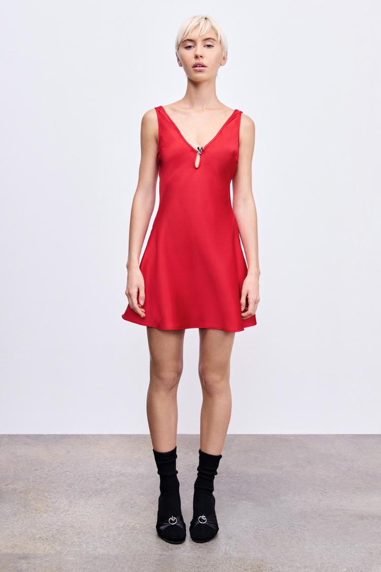 SATIN HEART DRESS